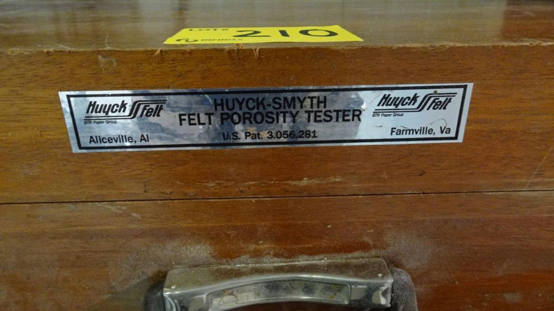 HUYCK-SMYTH FELT POROSITY TESTER - Image 2 of 4