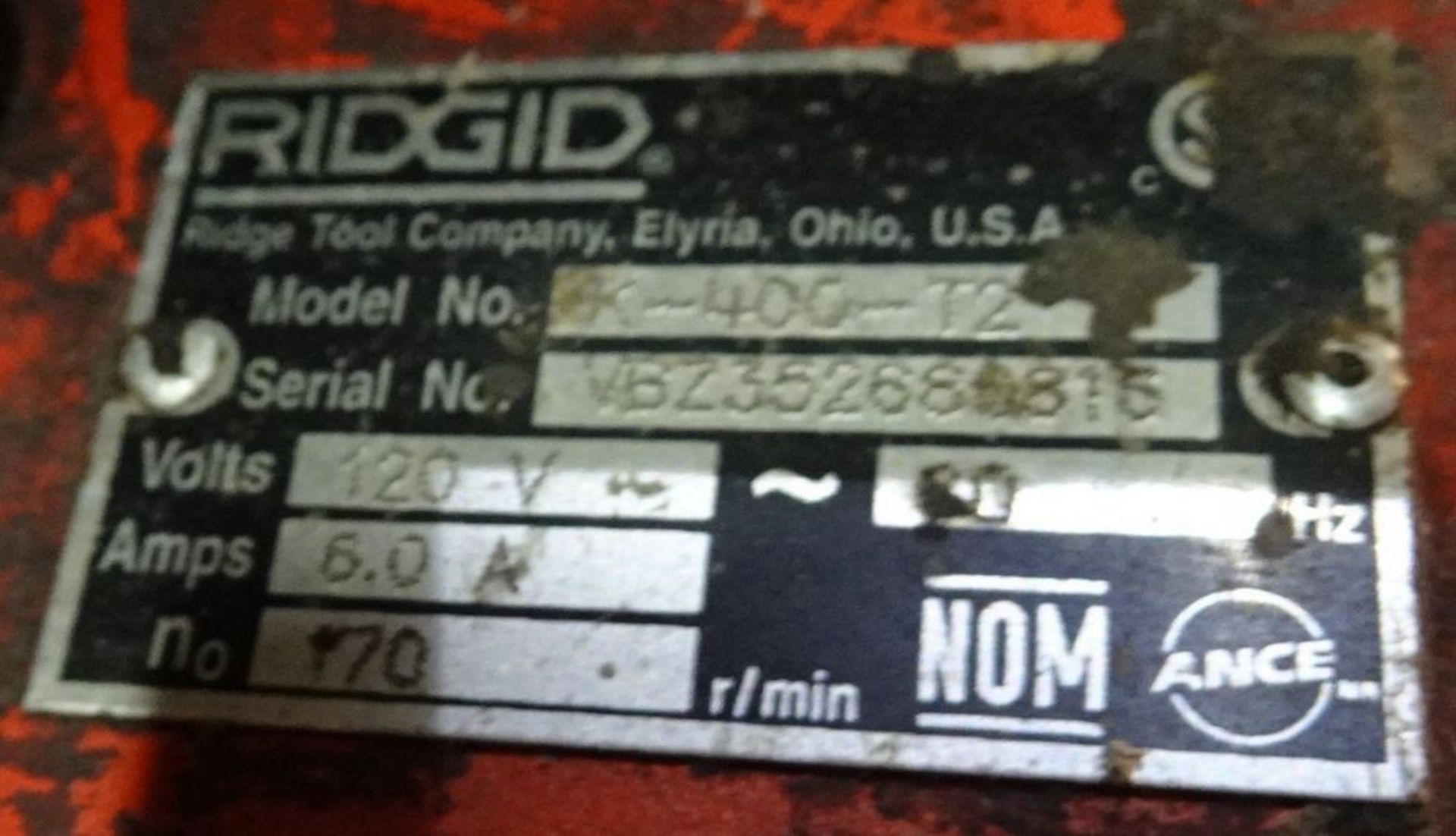 RIDGID 400-T2 ROTO ROTTER - Image 2 of 2