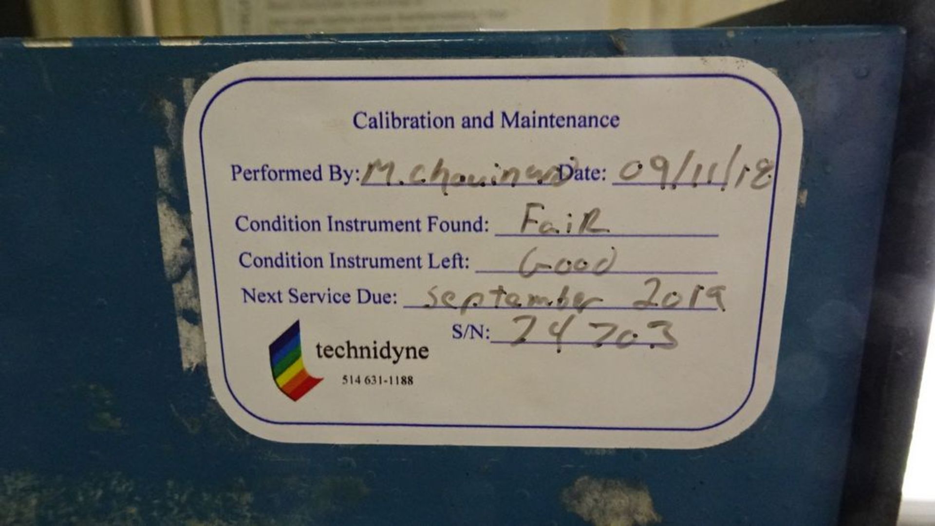 TECHNIBRITE MICRO TB-1C BRITENESS METER C/W PRINTER, S/N 247703 - Image 3 of 3