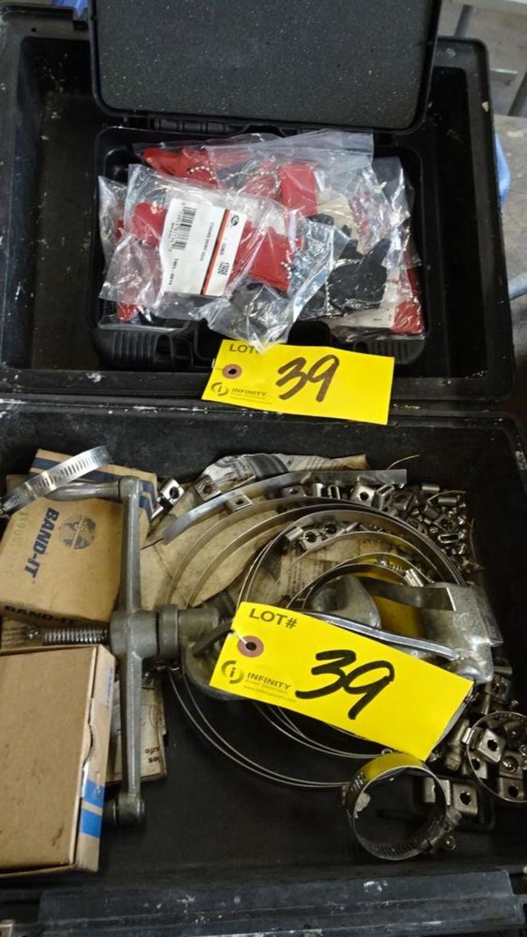 ASSORTED TOOLS: DRILL BIT GRINDER, SKIL JIGSAW, DEWALT DRILL, 1/2" BAND & BUCKLE KIT - Image 3 of 7