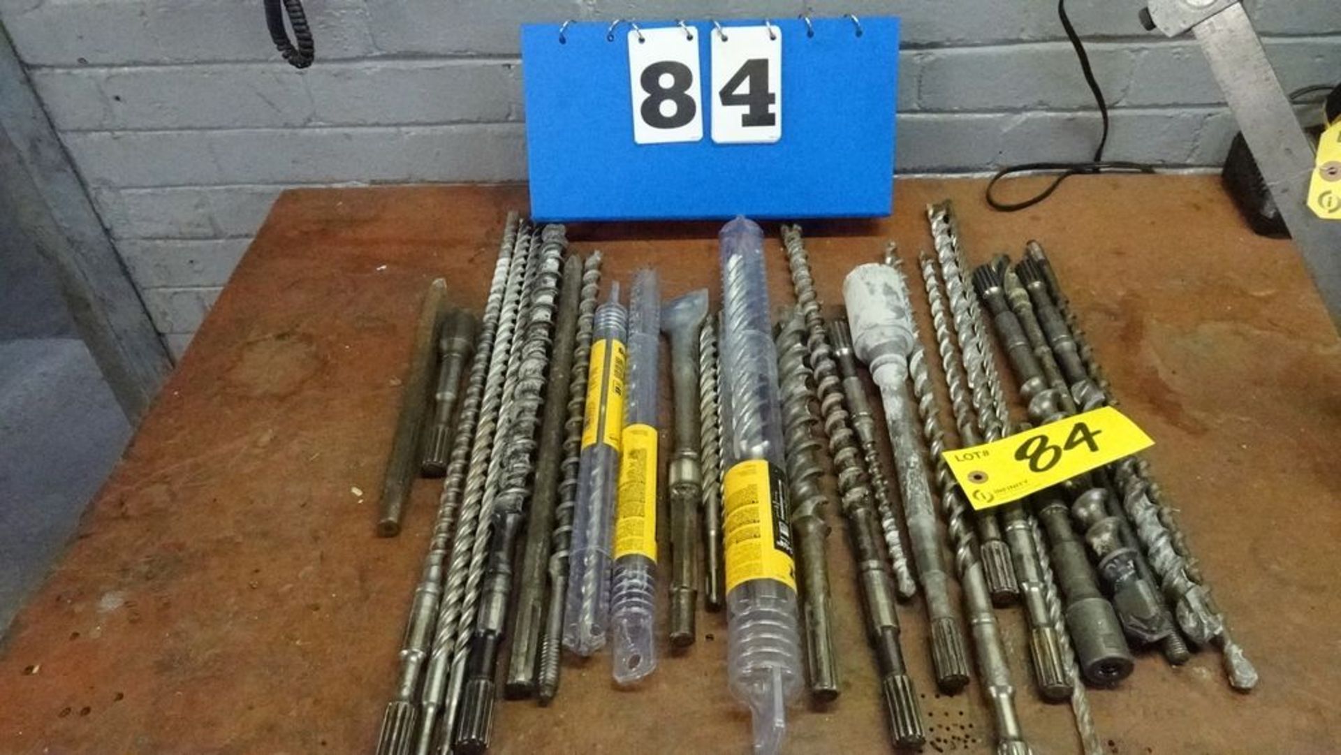 ASSORTED ROTARY HAMMER BITS & BENCH (RIGGING FEE $25) - Image 2 of 2