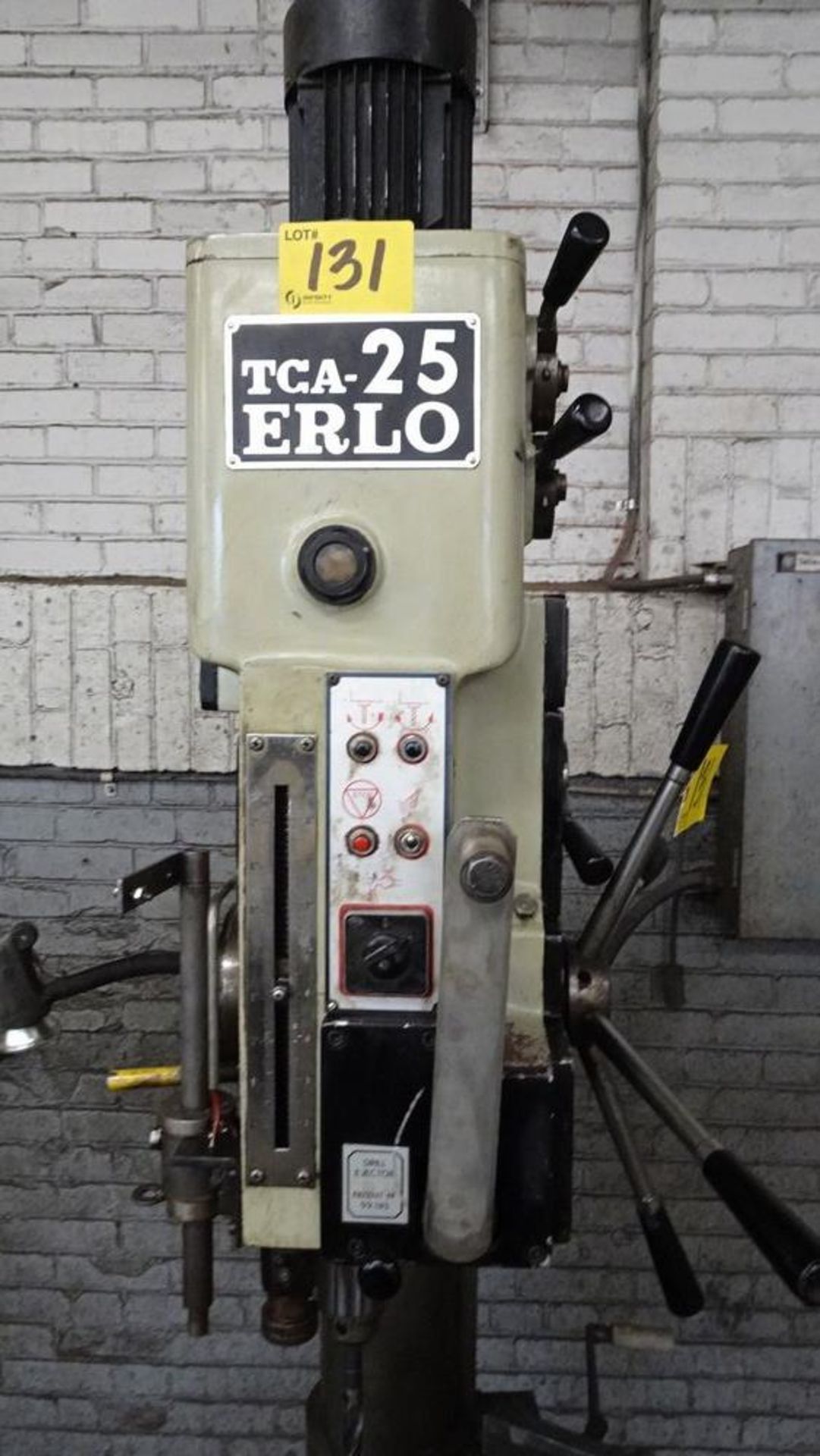 ERLO TCA-25 GEAR HEAD DRILL PRESS, AUTO FEED (RIGGING FEE $25) - Image 3 of 5