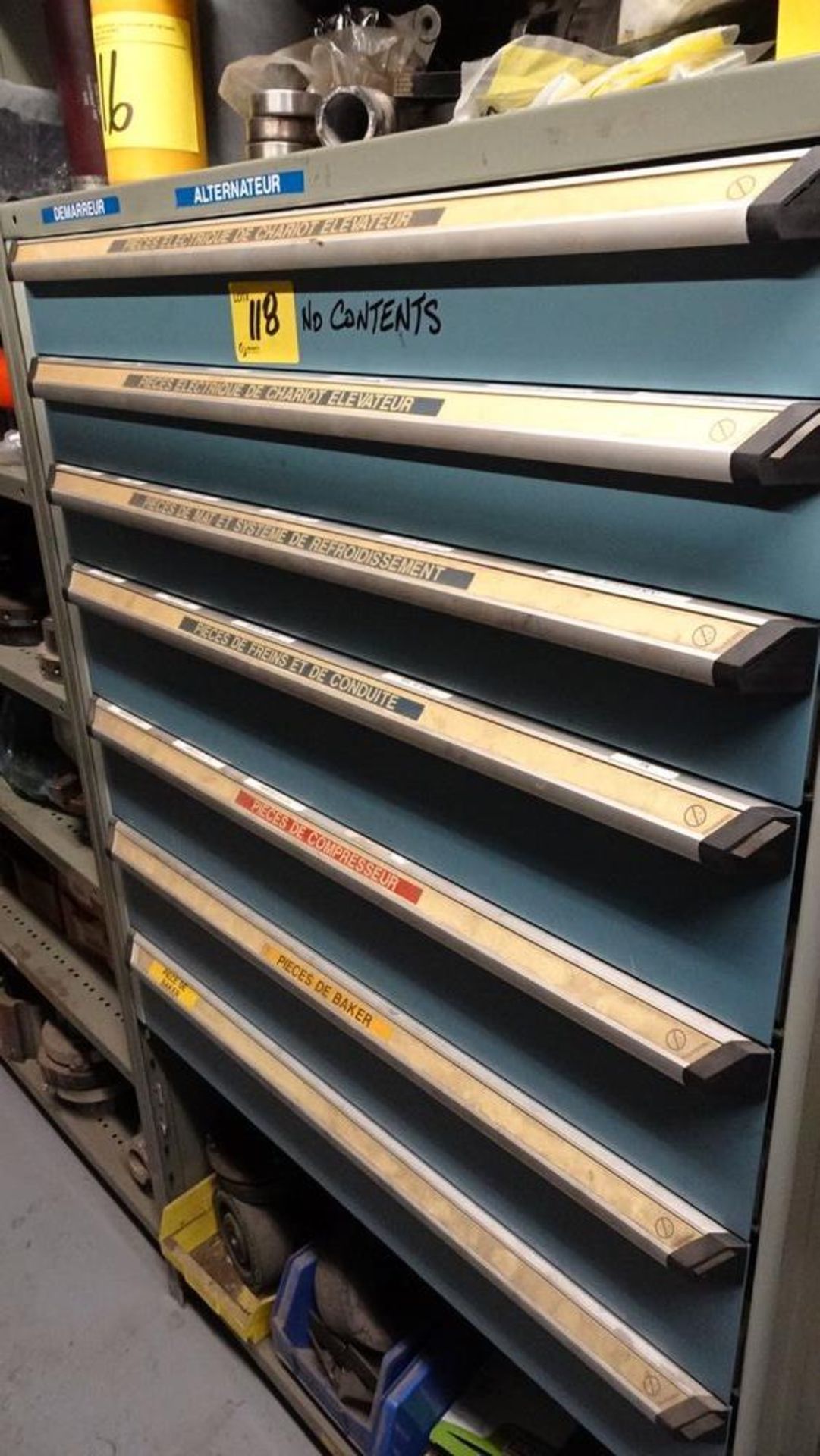 (2) ROWS OF (4) SECTIONS PER ROW OF SNAP SHELVING C/W STORAGE CABINETS - Image 6 of 6