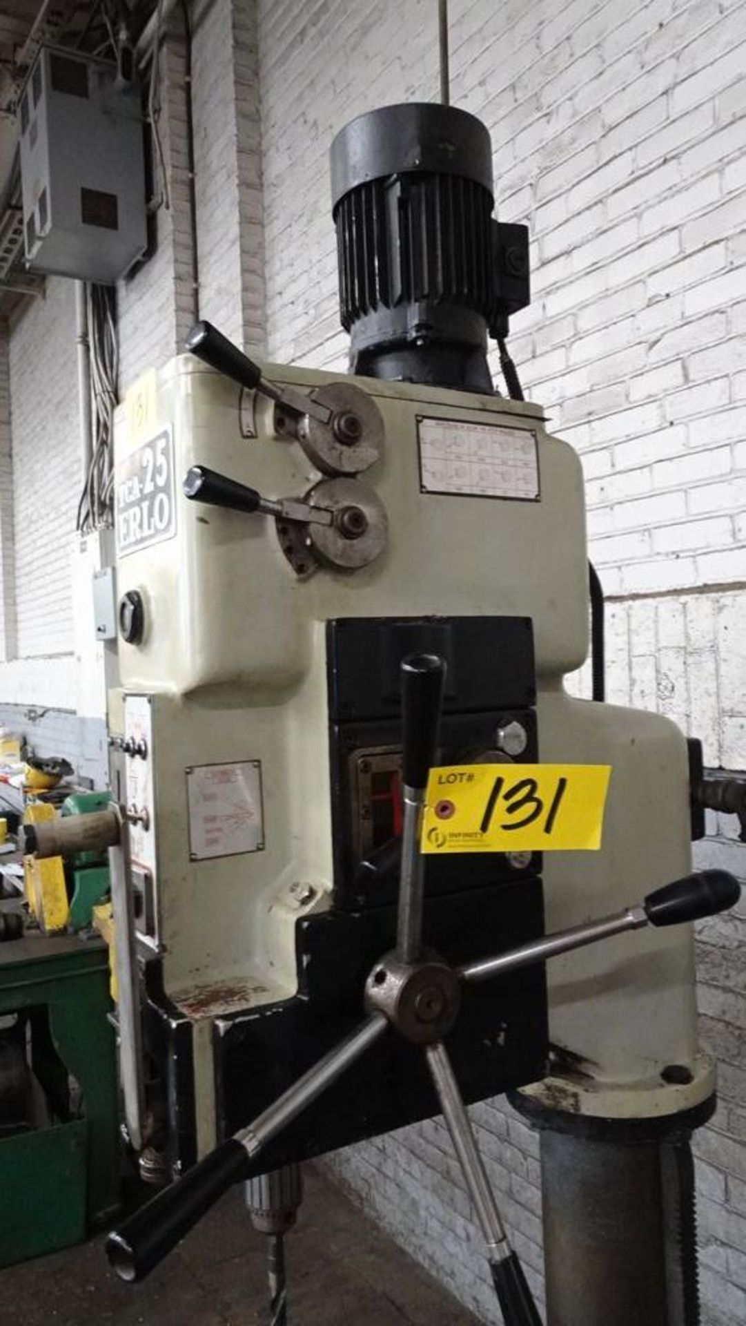 ERLO TCA-25 GEAR HEAD DRILL PRESS, AUTO FEED (RIGGING FEE $25) - Image 2 of 5