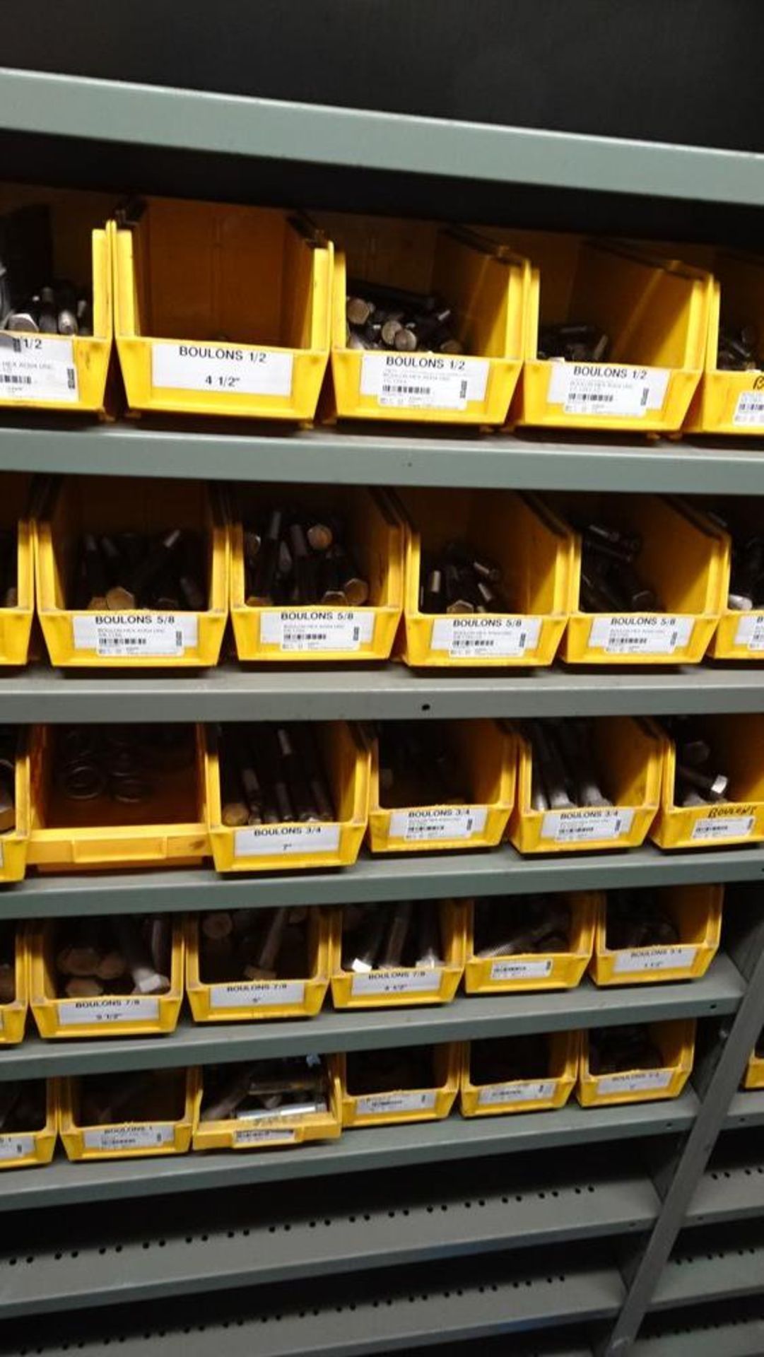 (3) SECTIONS SNAP SHELVING C/W ASSORTED NUTS, BOLTS & BINS - Image 3 of 4