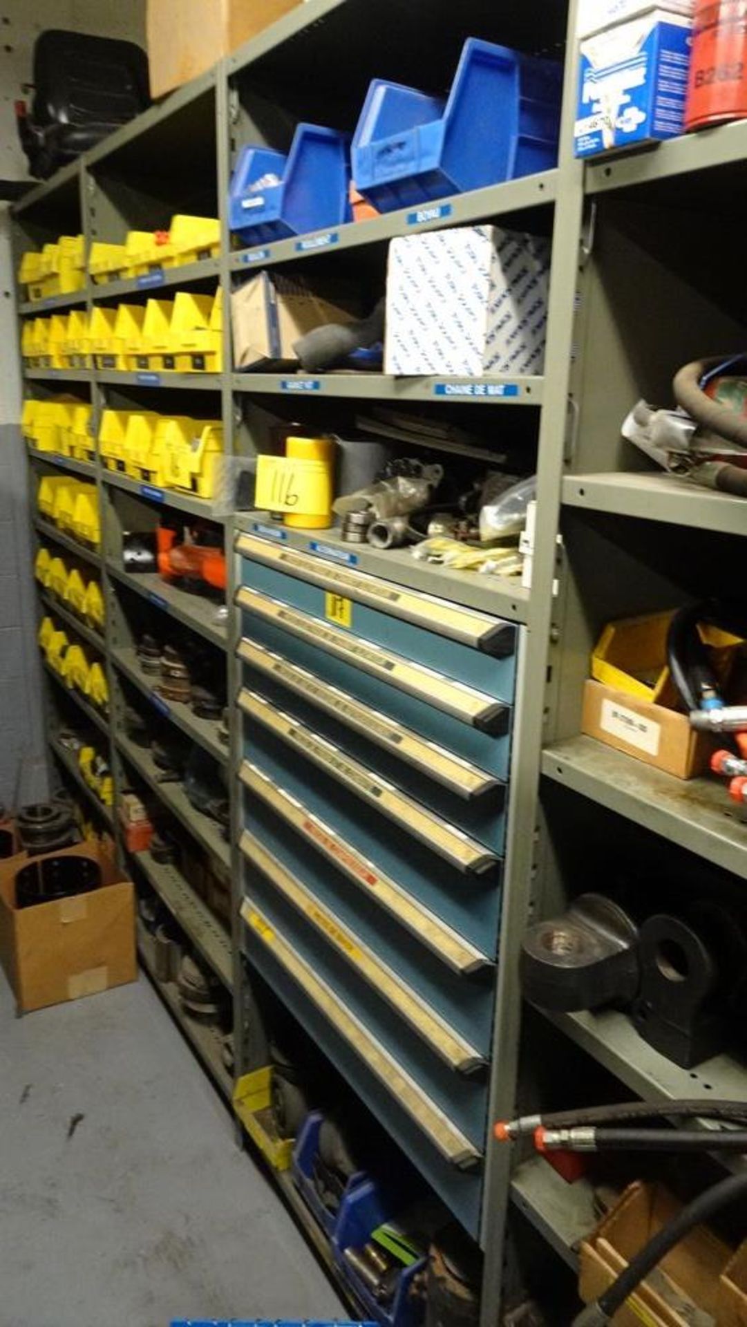 ASSORTED INVENTORY: HOSES, CYLINDERS, COUPLERS, ETC ON SHELVING - Image 3 of 15