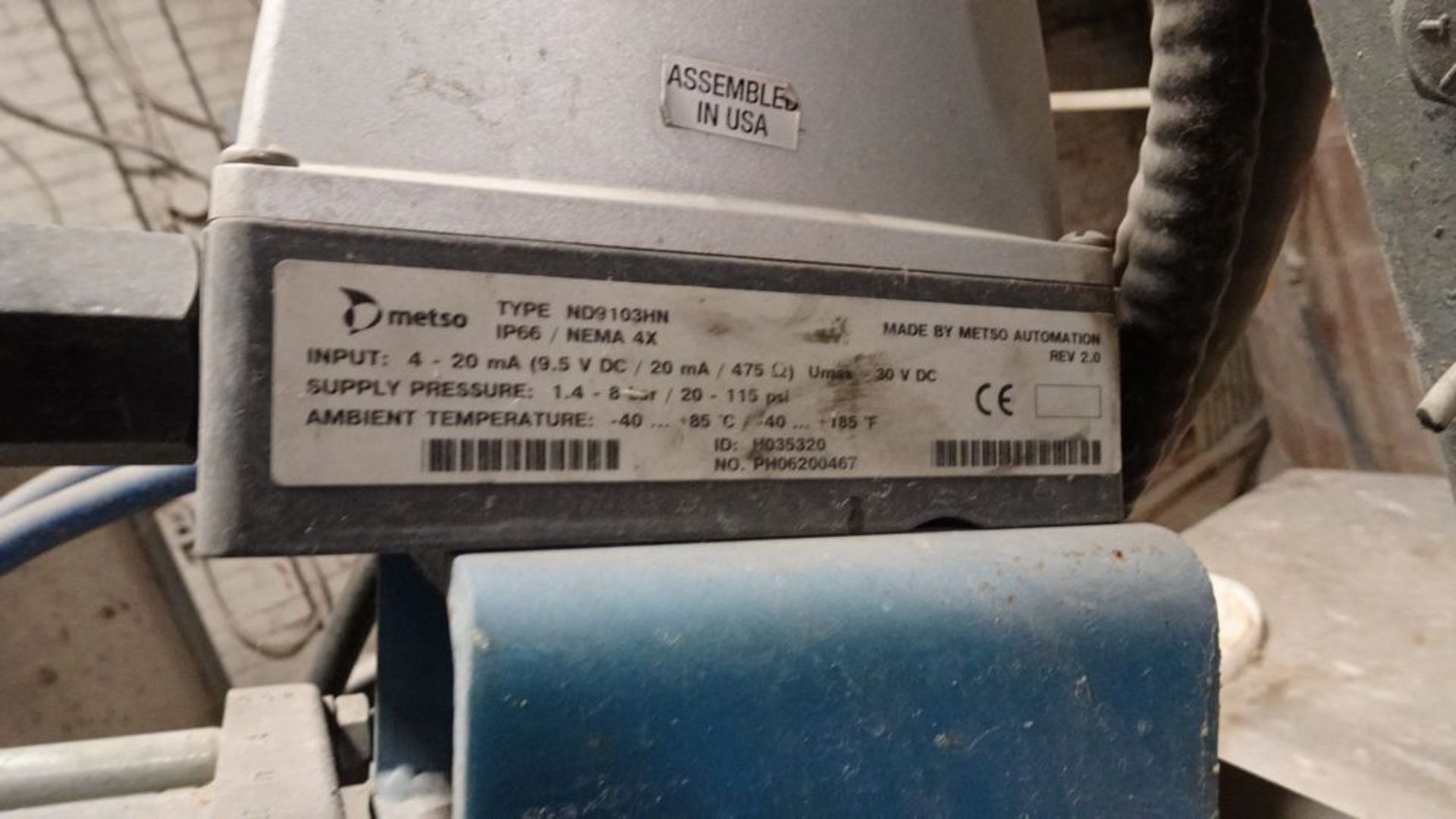 METSO ND9103HN AUTOMATION ACTUATOR (RIGGER FEE $210) - Image 2 of 3