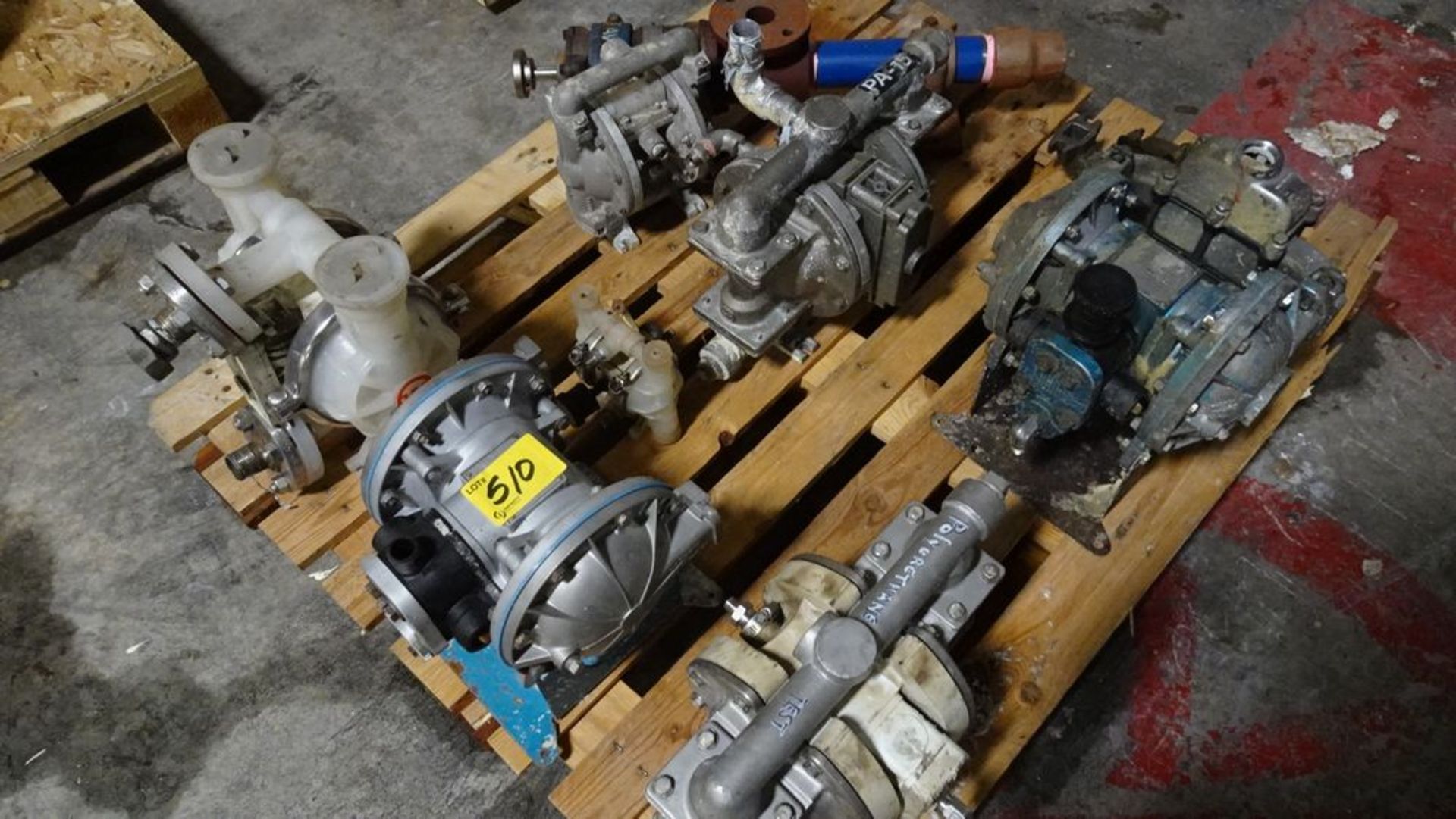 (6) PNEUMATIC PUMPS (RIGGING FEE $25)