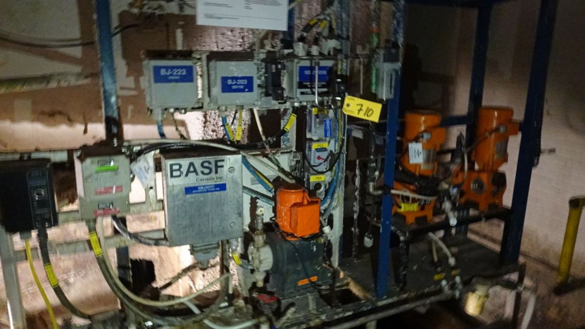 ASSORTED PUMPS, CONTROLLERS, SWITCHES, RETURN TO OWNER "BASF" (RIGGING FEE $533)