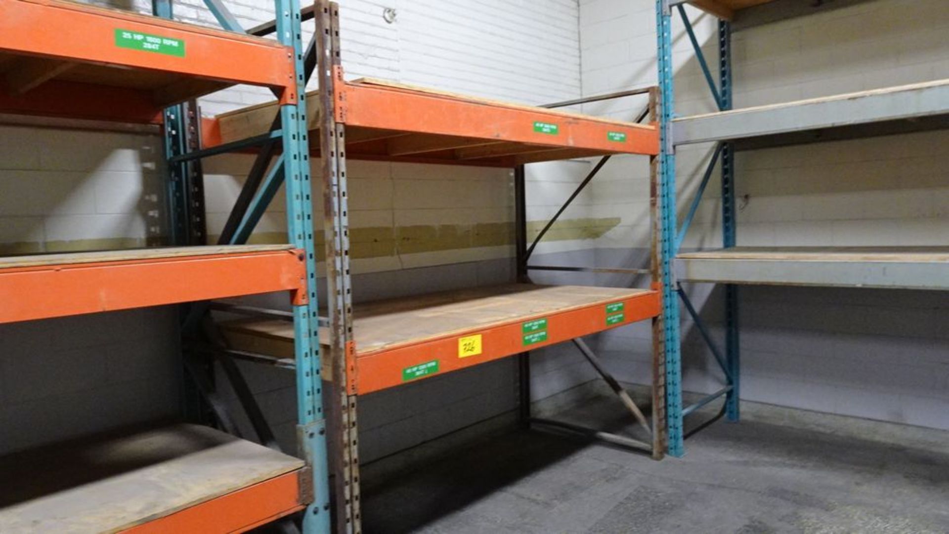 LOT (6) SECTIONS PALLET RACKING (RIGGING FEE $210) - Image 3 of 7