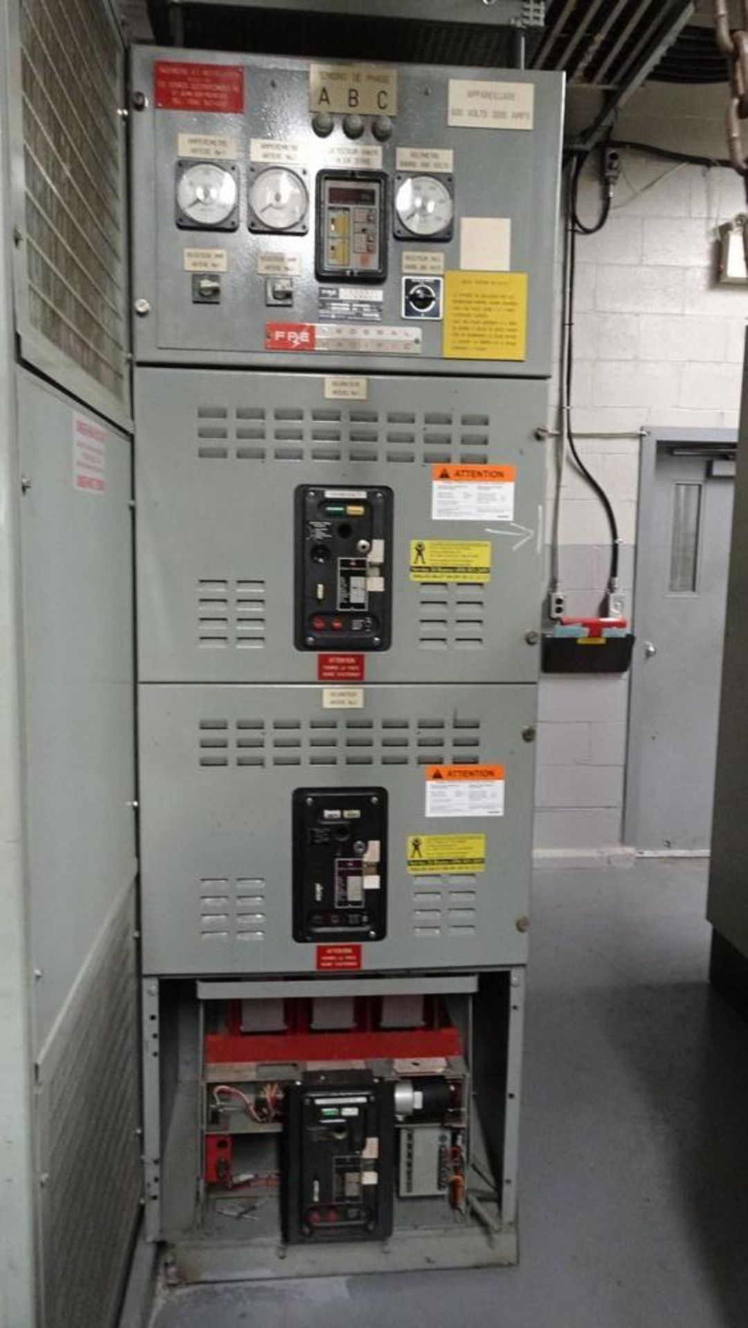 HAMMOND 2400V, 3 PHASE DRY TYPE TRANSFORMER, 3500/4666 KVA, C/W FEDERAL PIONEER 600V, SWITCH, S/N - Image 7 of 9
