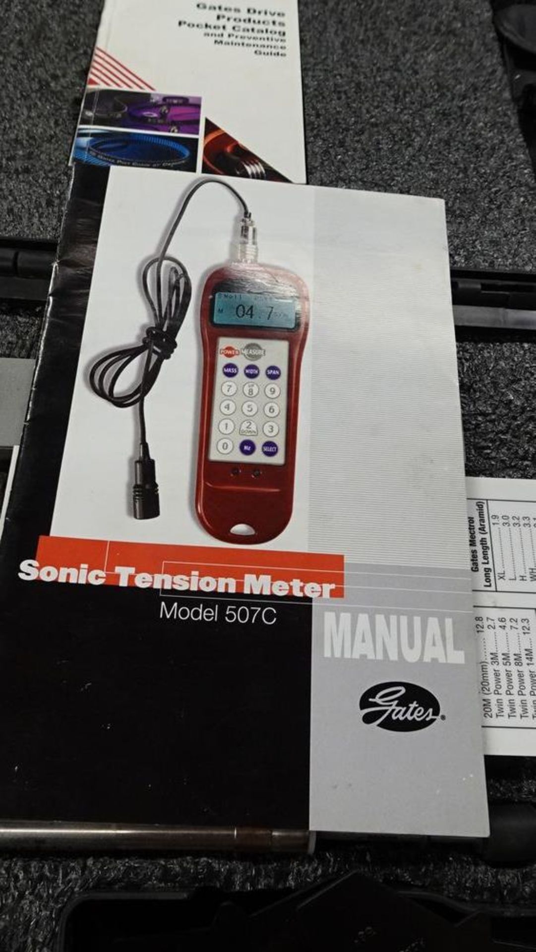 GATES 507C SONIC TENSION METER SYSTEM C/W CASE - Image 5 of 5