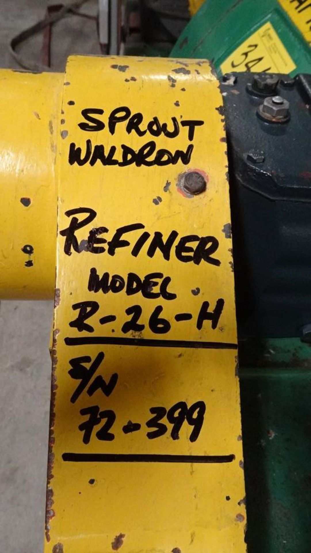 SPROUT WALDRON R-26-H FOR 26" TYPE II MECHANICALLY ACTUATED REFINER, S/N 72-399 (RIGGING FEE $1,598) - Image 4 of 6