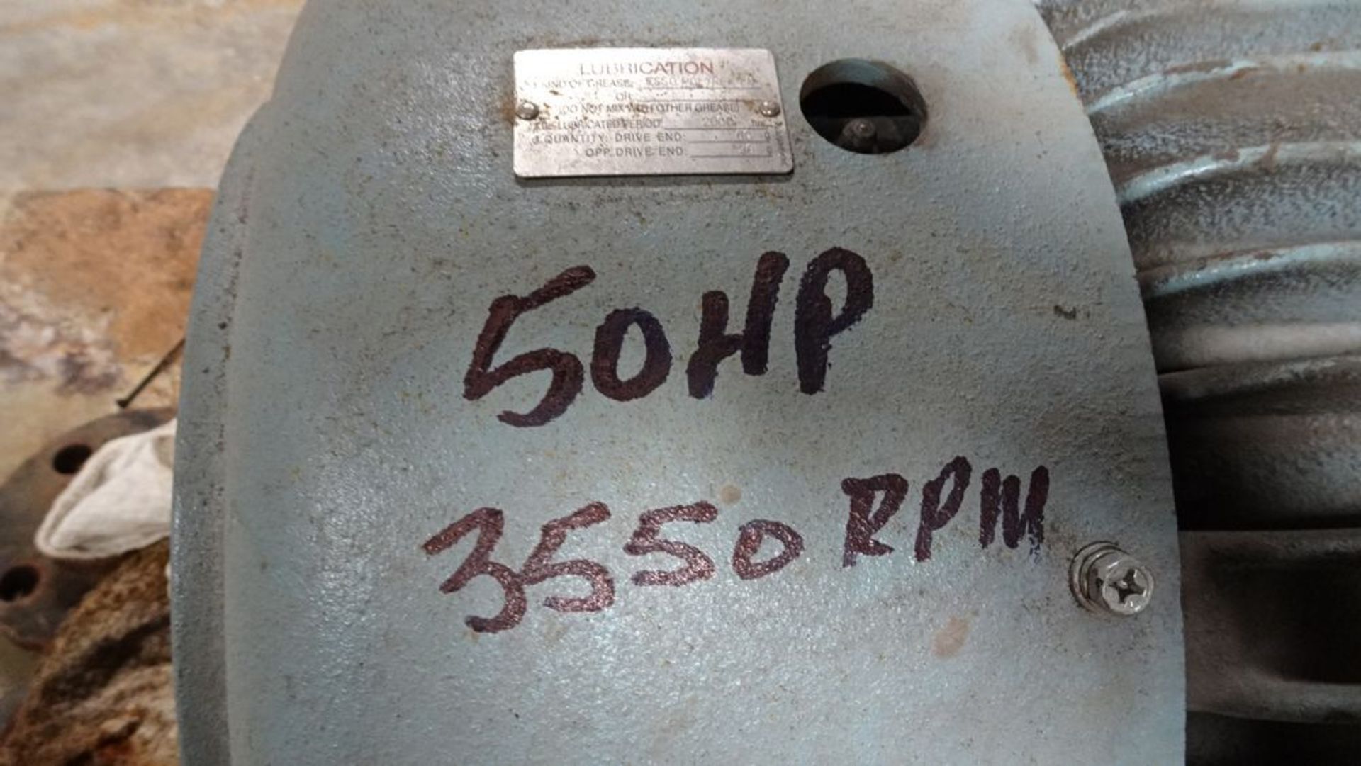 50 H.P. E/M, 3550 RPM, 3/60/575 C/W BLOWER & COMMANDER 600 MAX SAFETY SWITCH (RIGGING FEE $420) - Image 2 of 5