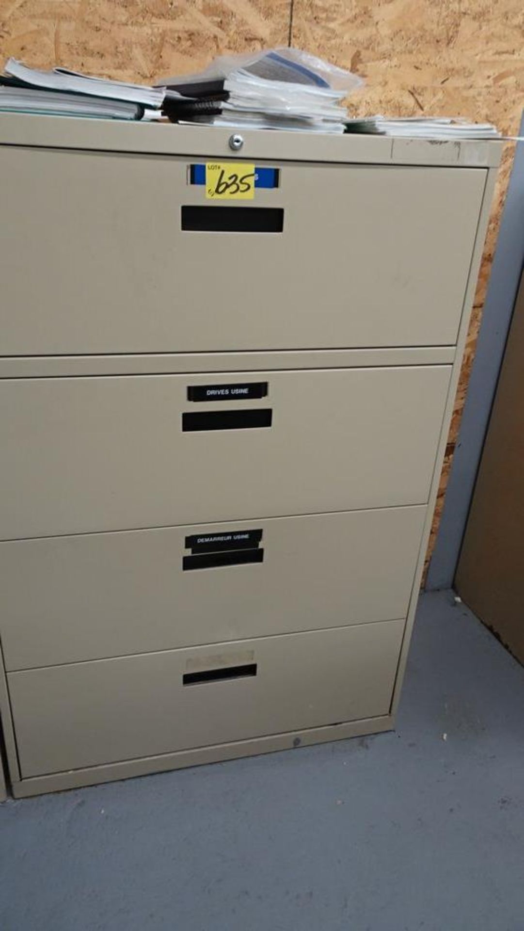 FOUR DRAWER LATERAL FILING CABINET (CONTACT RIGGER)