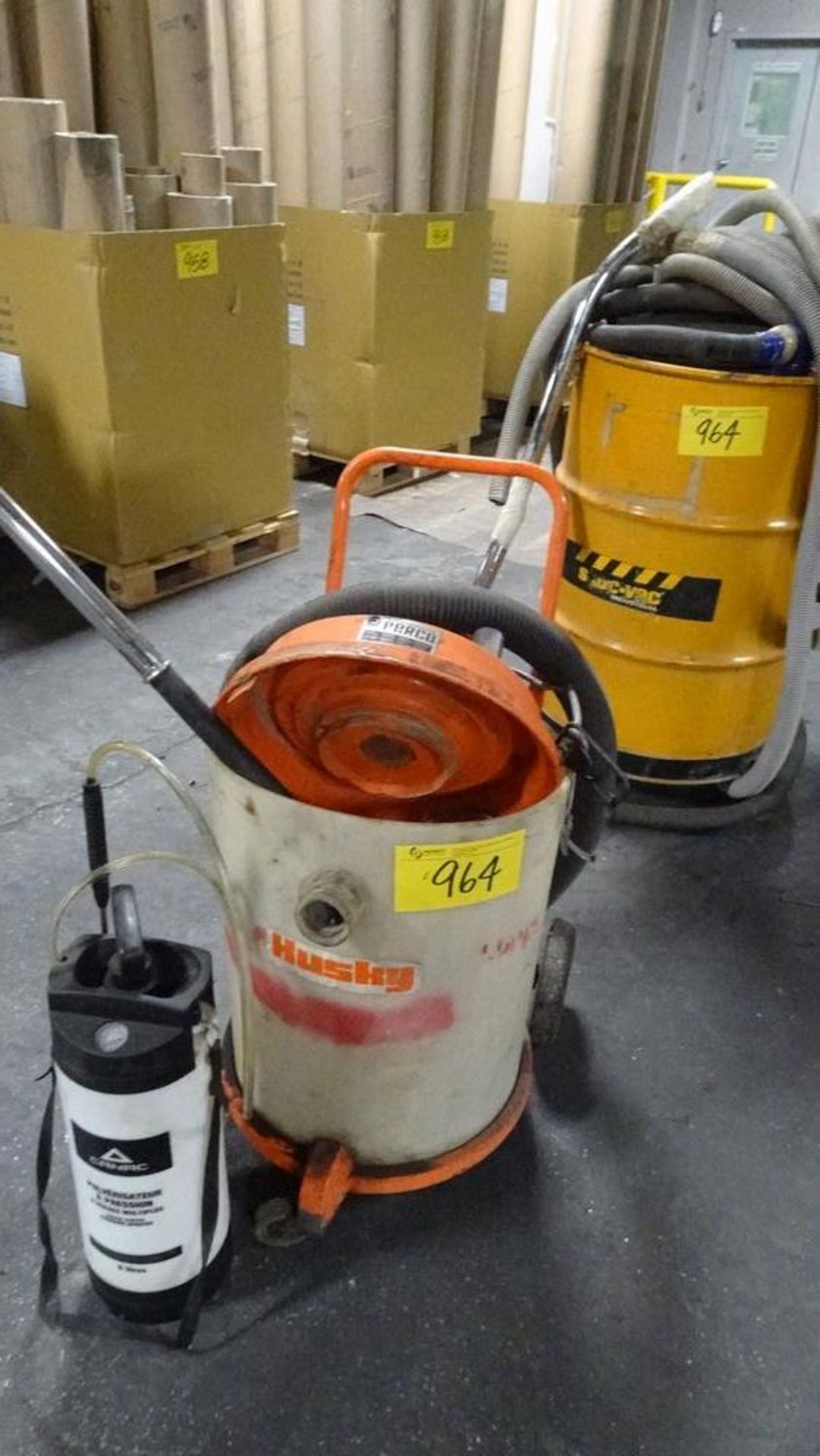 LOT (2) VACUUM CLEANERS (RIGGING FEE $20)