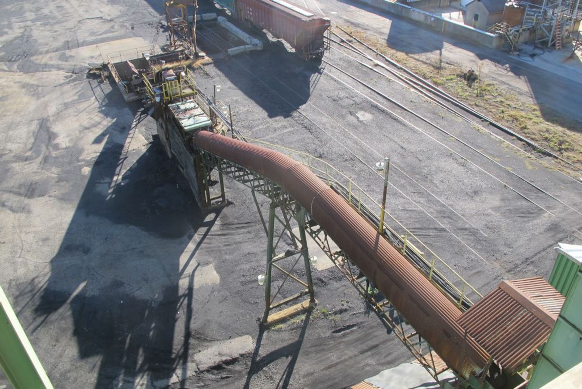 LOT OF 3 COAL TRANSFER INCLINE CONVEYORS, 2 HOPPERSAND COAL CRUSHER SUPPORT COLUMNS, COAL PITTO - Image 7 of 8
