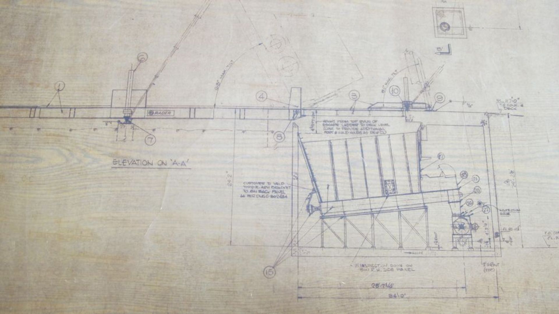 DUMP HOPPER W/3 ROTARY SCREWS IN BOTTOM, 18'L X 9'W (APPROX) (UNDER TRUCK DUMPER) (WOOD YARD) - Image 4 of 6