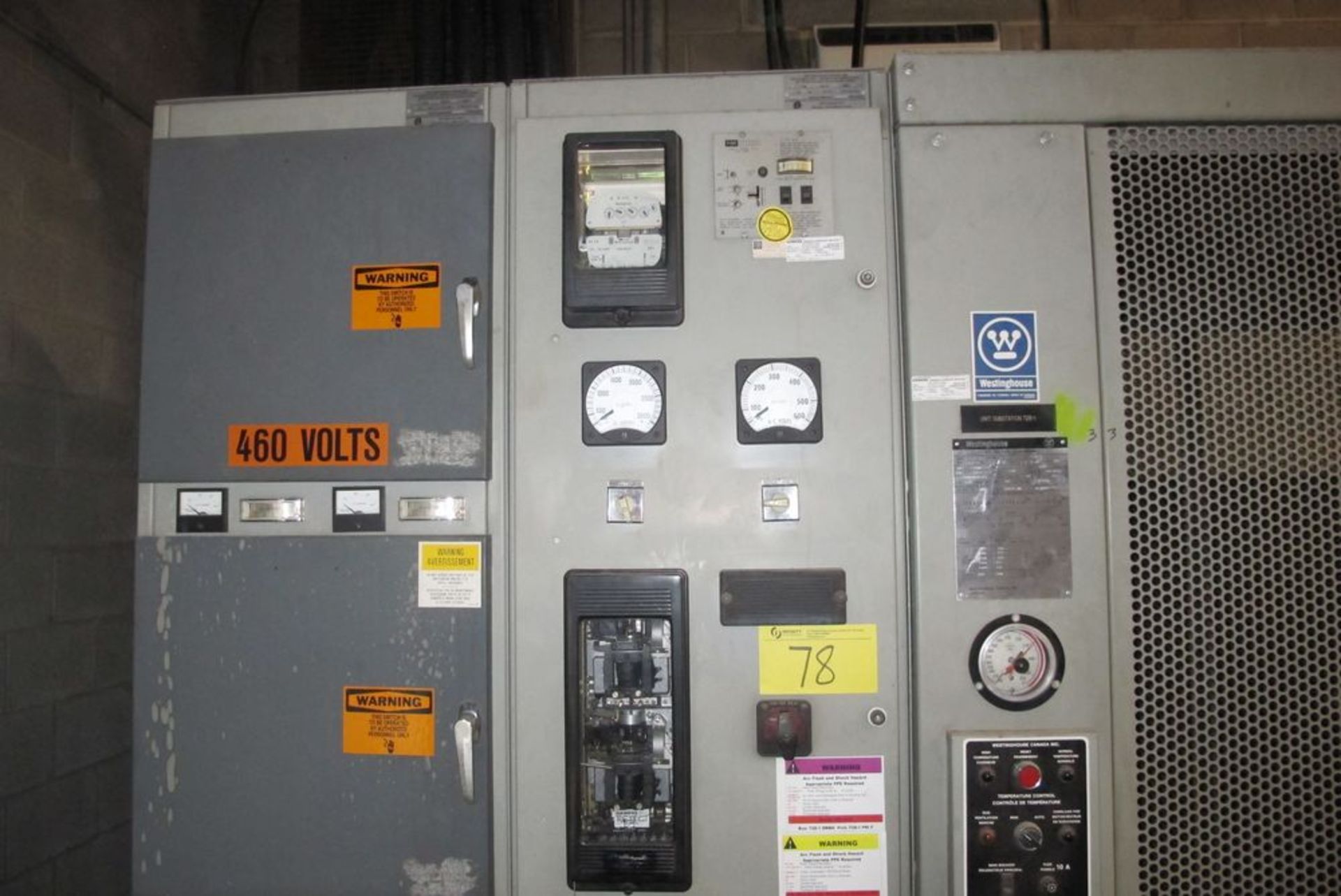 WESTINGHOUSE ASL DRY TYPE TRANSFORMER, 1500 KVA, 10120 LBS, S/N T-28-1 (POSSIBLE LATE PICK REMOVAL), - Image 2 of 6