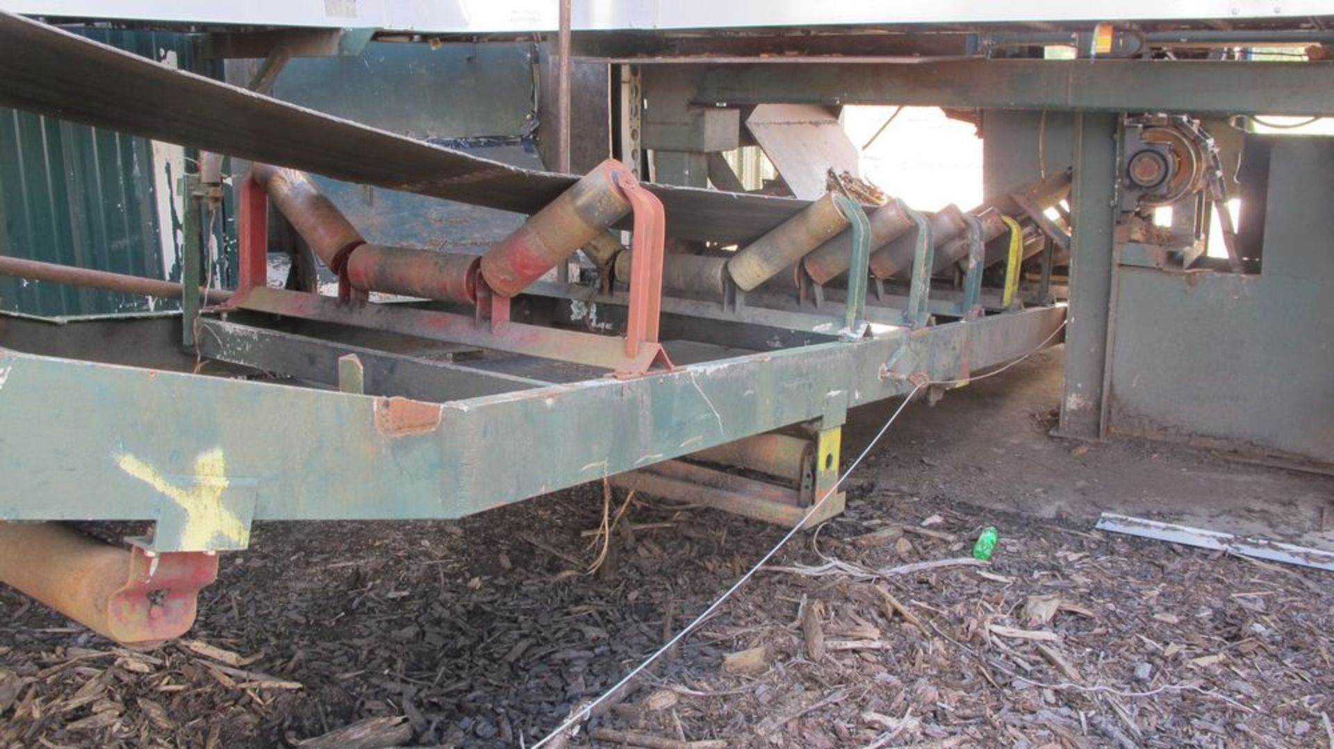 APPROX 53'L INCLINE TROUGH RUBBER BELT (41"W) CONVEYOR W/40HP MOTOR/DRIVE AND ELECTRICAL CALES/ - Image 3 of 7