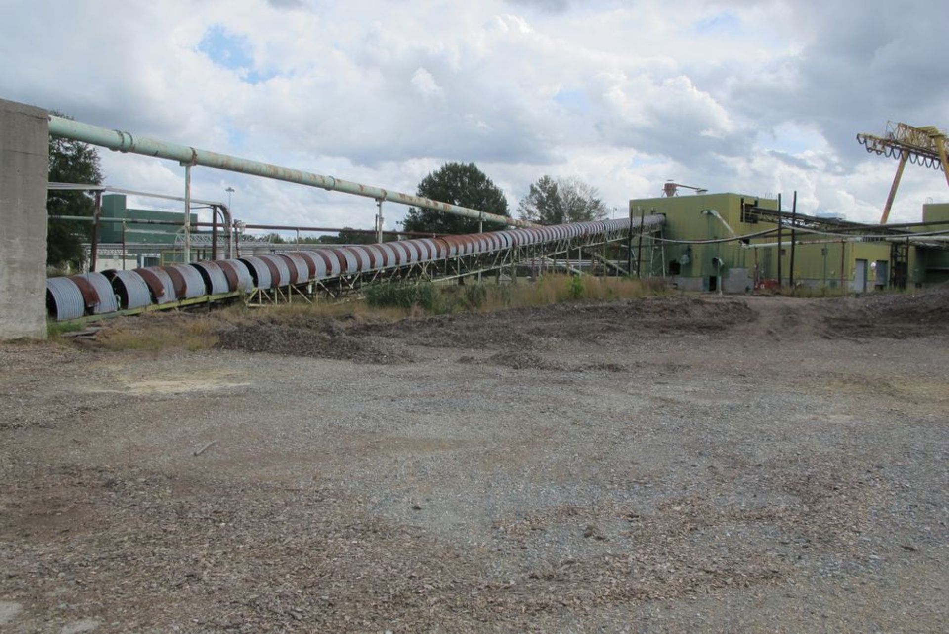 280'L RUBBER BELT INCLINE CONVEYOR (COBRA TOWER TO WOOD BUILDING, 3RD LEVEL) INCL 7 SUPPORT