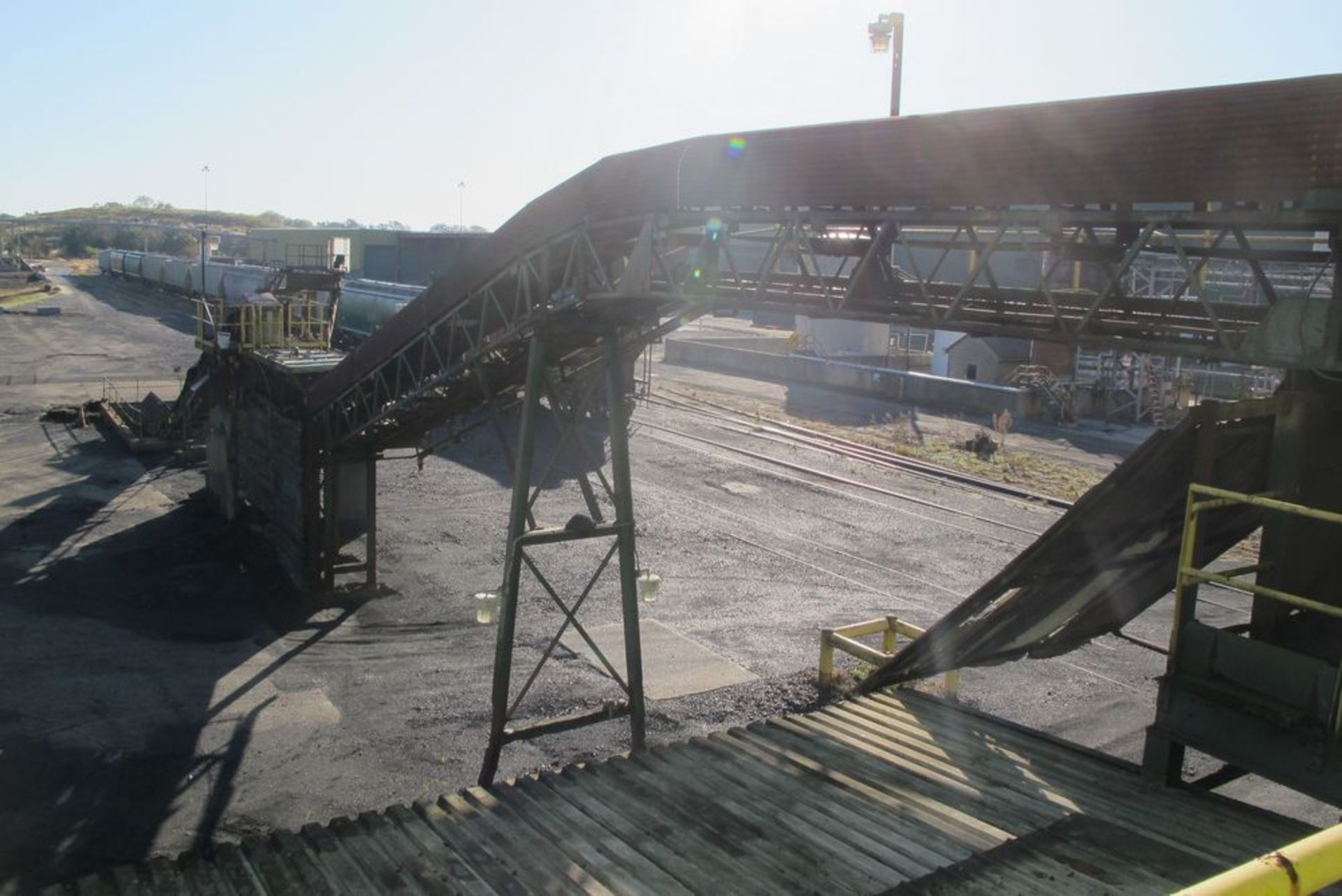 LOT OF 3 COAL TRANSFER INCLINE CONVEYORS, 2 HOPPERSAND COAL CRUSHER SUPPORT COLUMNS, COAL PITTO - Image 6 of 8