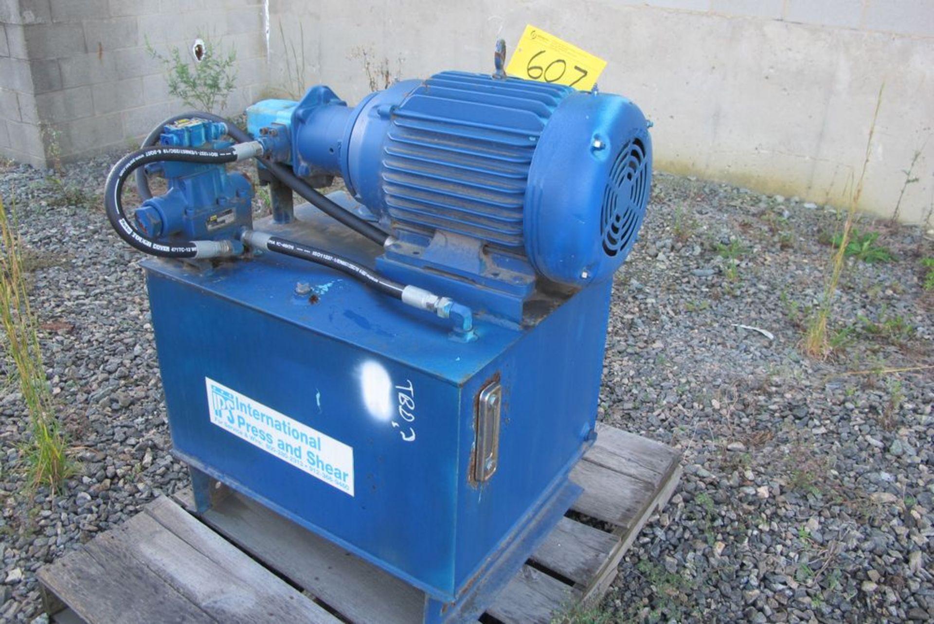 HYDRAULIC POWER PACK, 20HP (NORTH OF 50 WHSE - IN YARD)