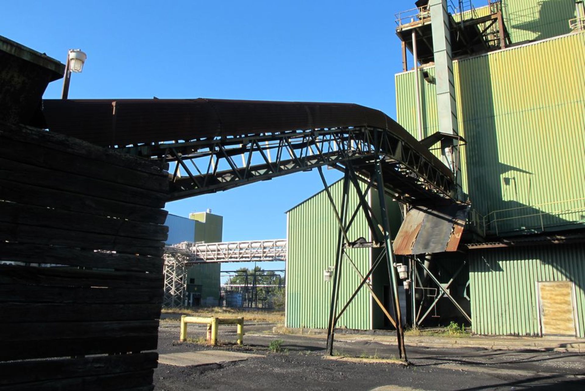 LOT OF 3 COAL TRANSFER INCLINE CONVEYORS, 2 HOPPERSAND COAL CRUSHER SUPPORT COLUMNS, COAL PITTO - Image 5 of 8