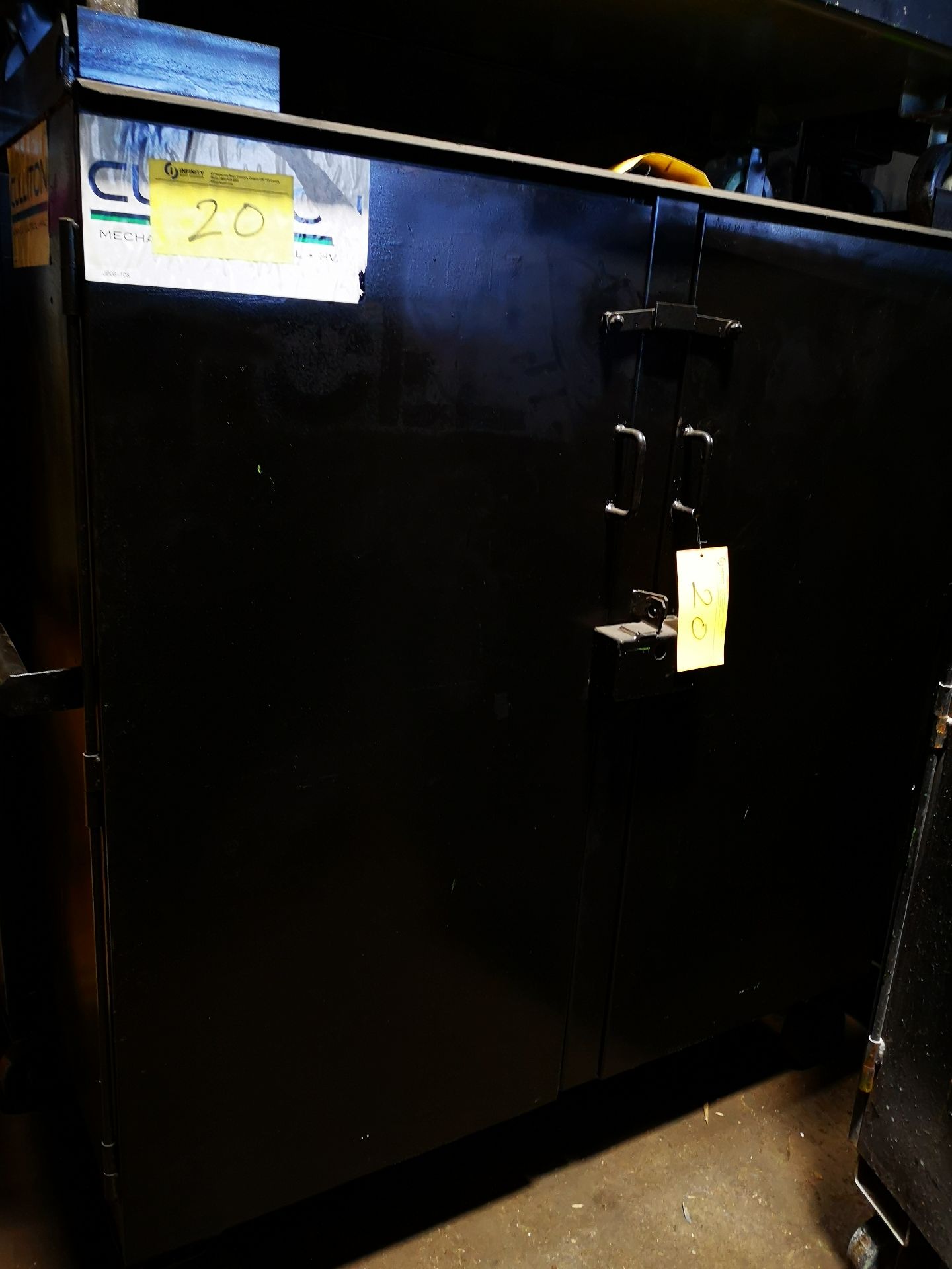 DELTA CONSOLIDATED DOUBLE SIDE 2-DOOR PORTABLE JOB BOX, 60" X 24" X 68"