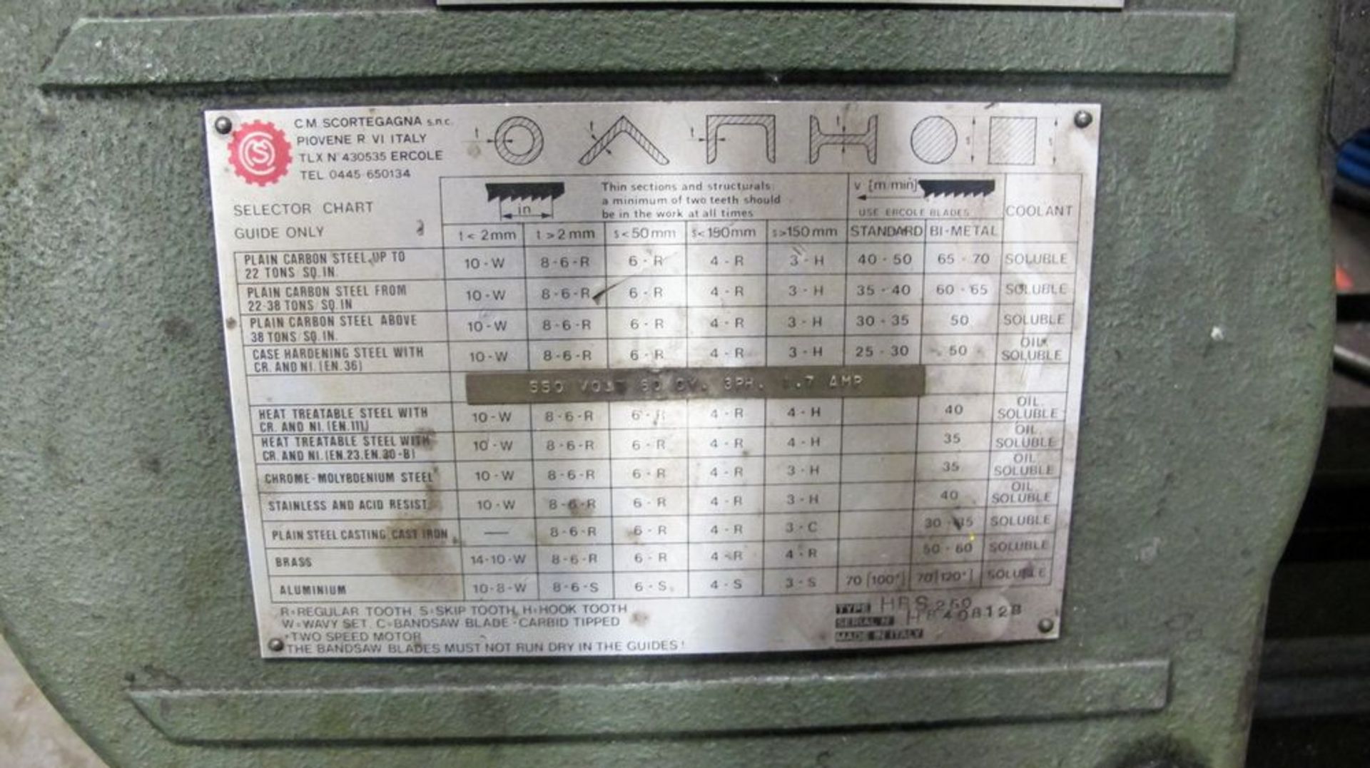 RUSCH HBS 250 Horizontal Bandsaw - Image 4 of 4