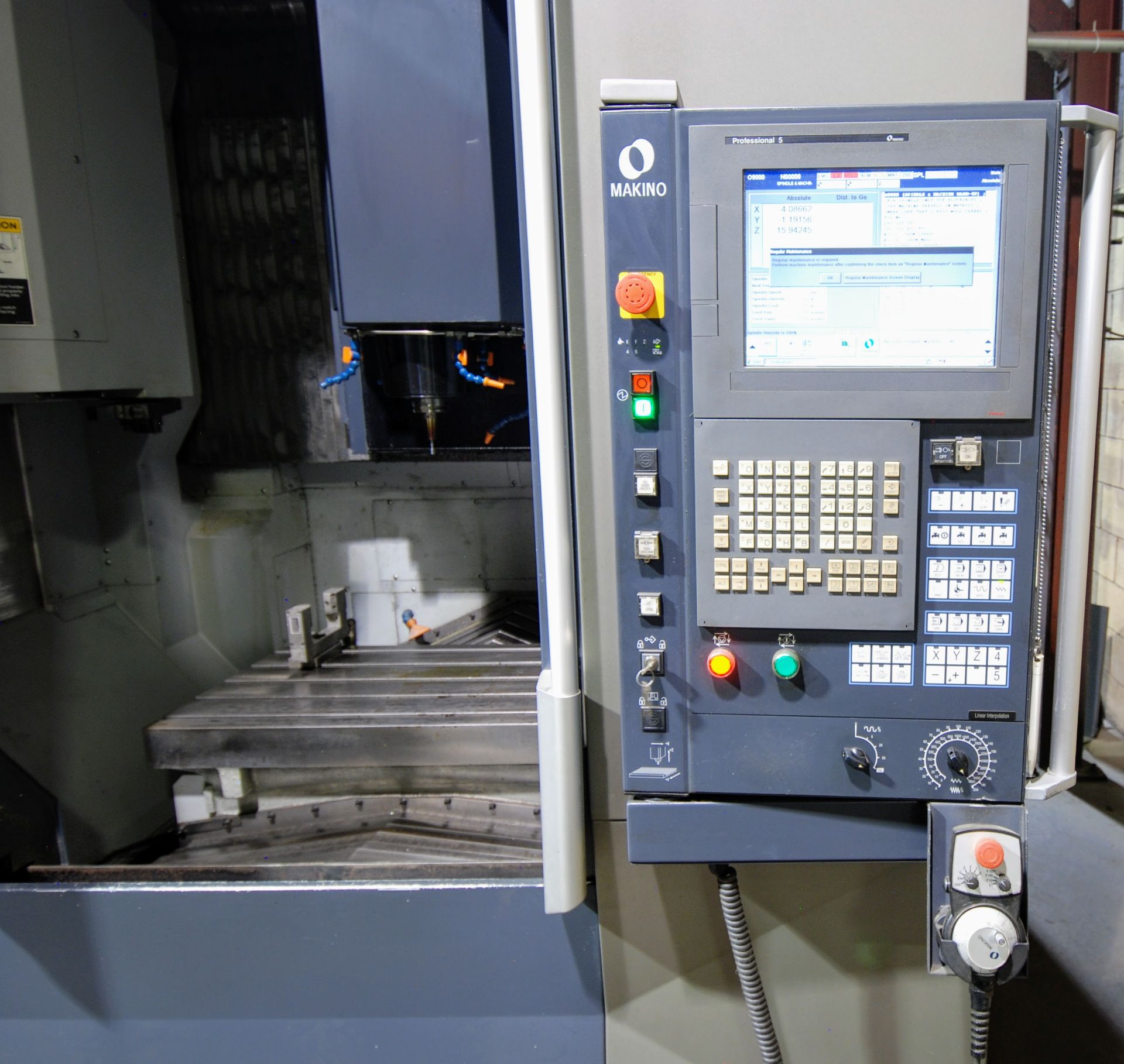 2012 MAKINO F3 CNC Vertical Machining Center, s/n V140342, 20” x 34” Table (850mm x 500mm), Makino - Image 5 of 23