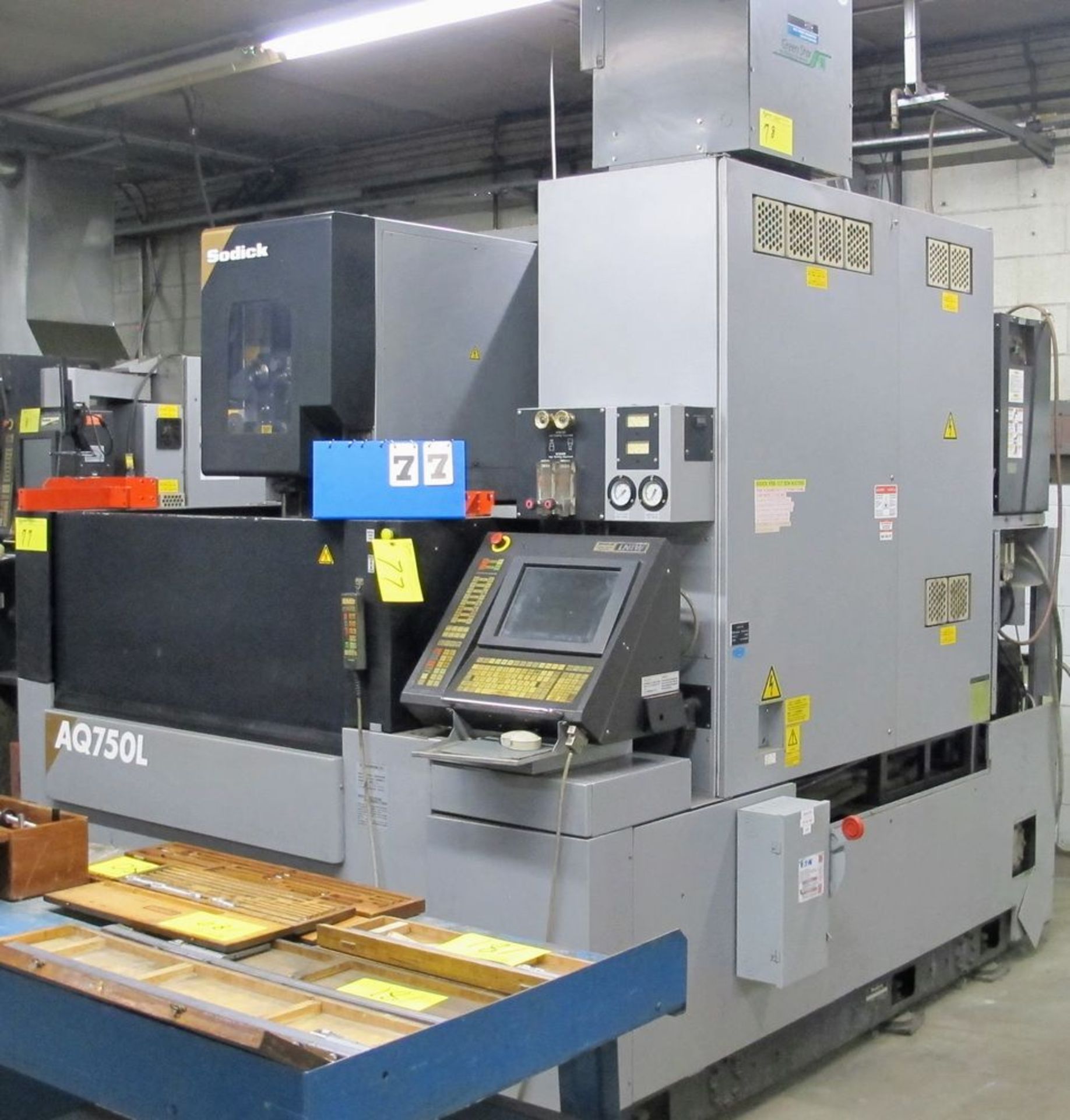 2002 SODICK AQ750L Wire EDM, LN1W Control, s/n 9058, Travels: X-29.5”, Y-19.6”, Z-15.7”, 3,300lb Max