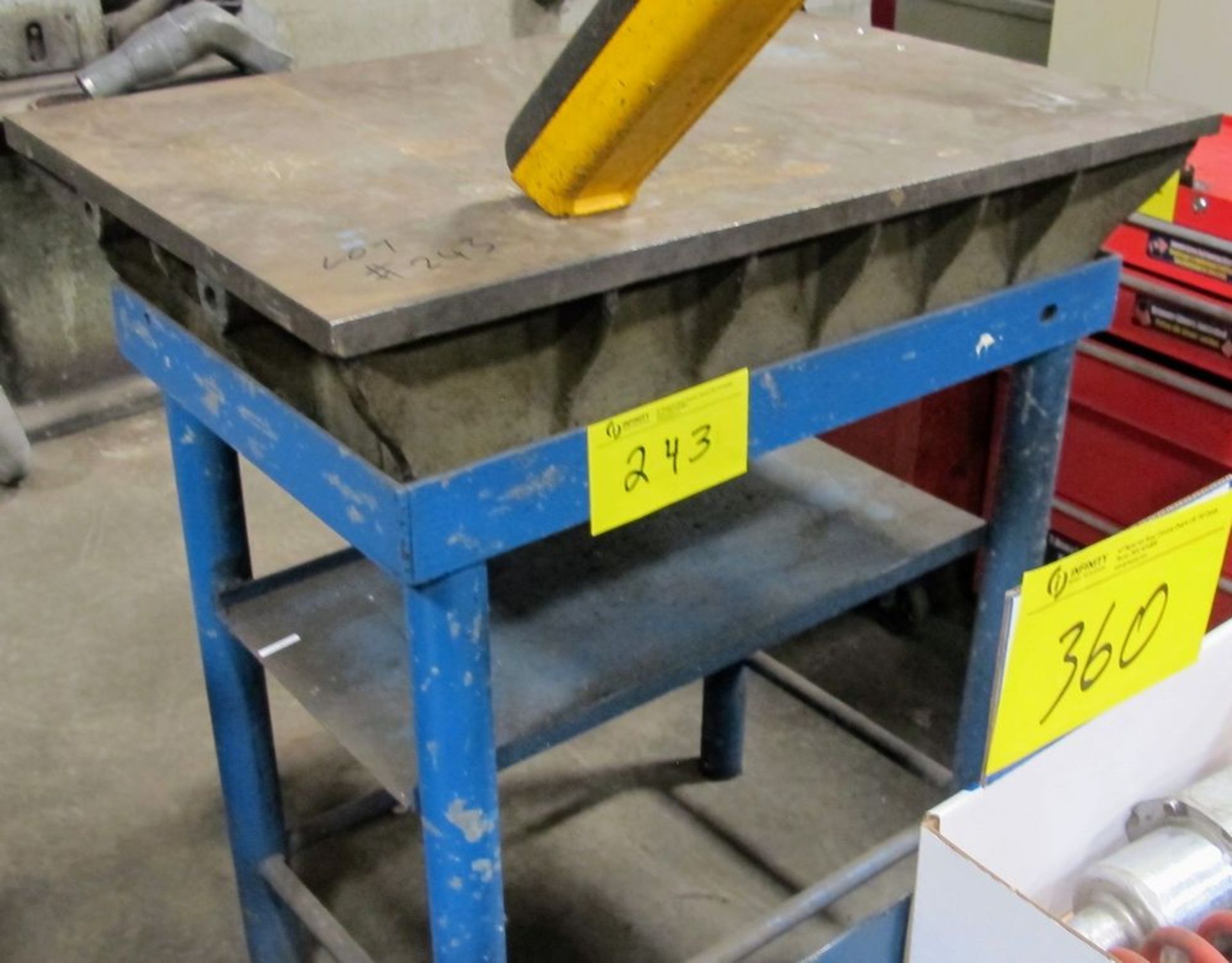 36" X 24" STEEL SURFACE PLATE W/ STAND