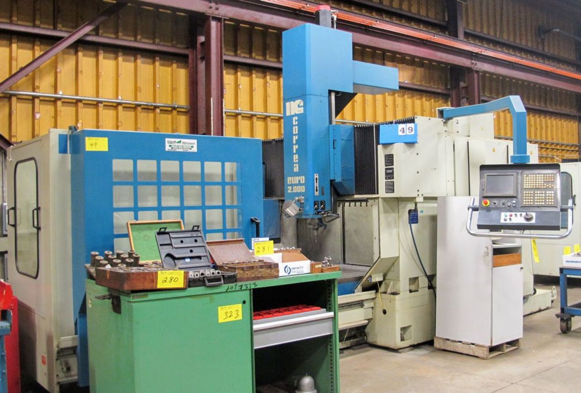 2001 NICOLAS CORREA Euro-2.000 CNC Bridge Type Vertical Machining Center, s/n 900054, 40” x 80”