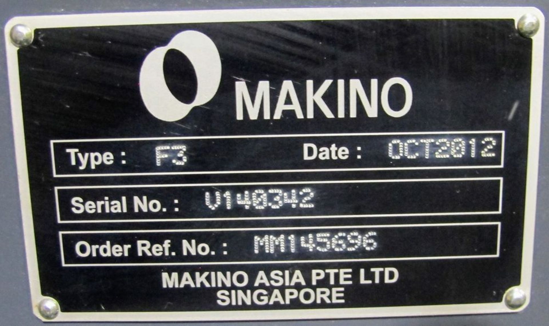 2013 MAKINO F3 CNC Vertical Machining Center, s/n V140461, 20” x 34” Table (850mm x 500mm), Makino - Image 18 of 23