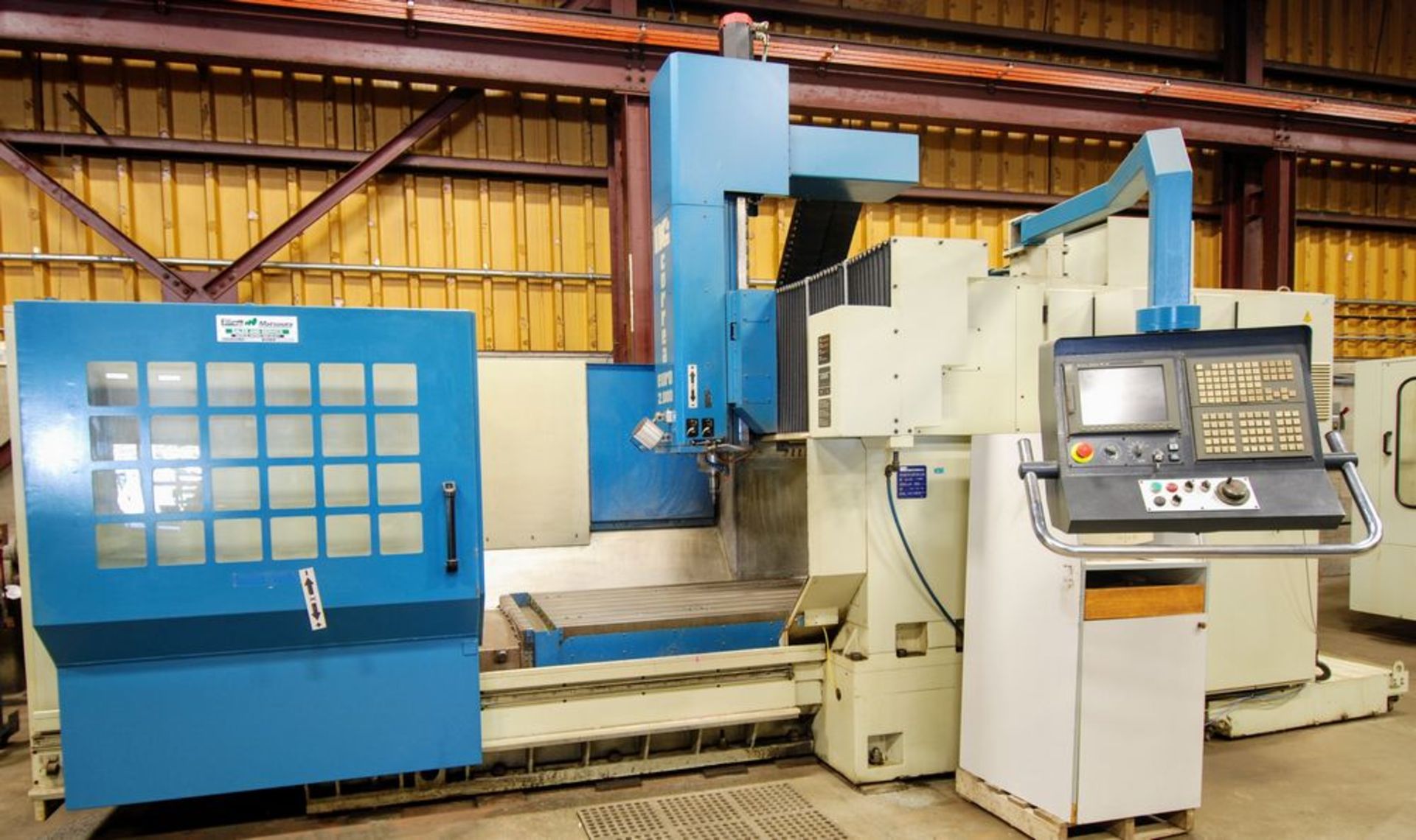 2001 NICOLAS CORREA Euro-2.000 CNC Bridge Type Vertical Machining Center, s/n 900054, 40” x 80” - Image 3 of 12