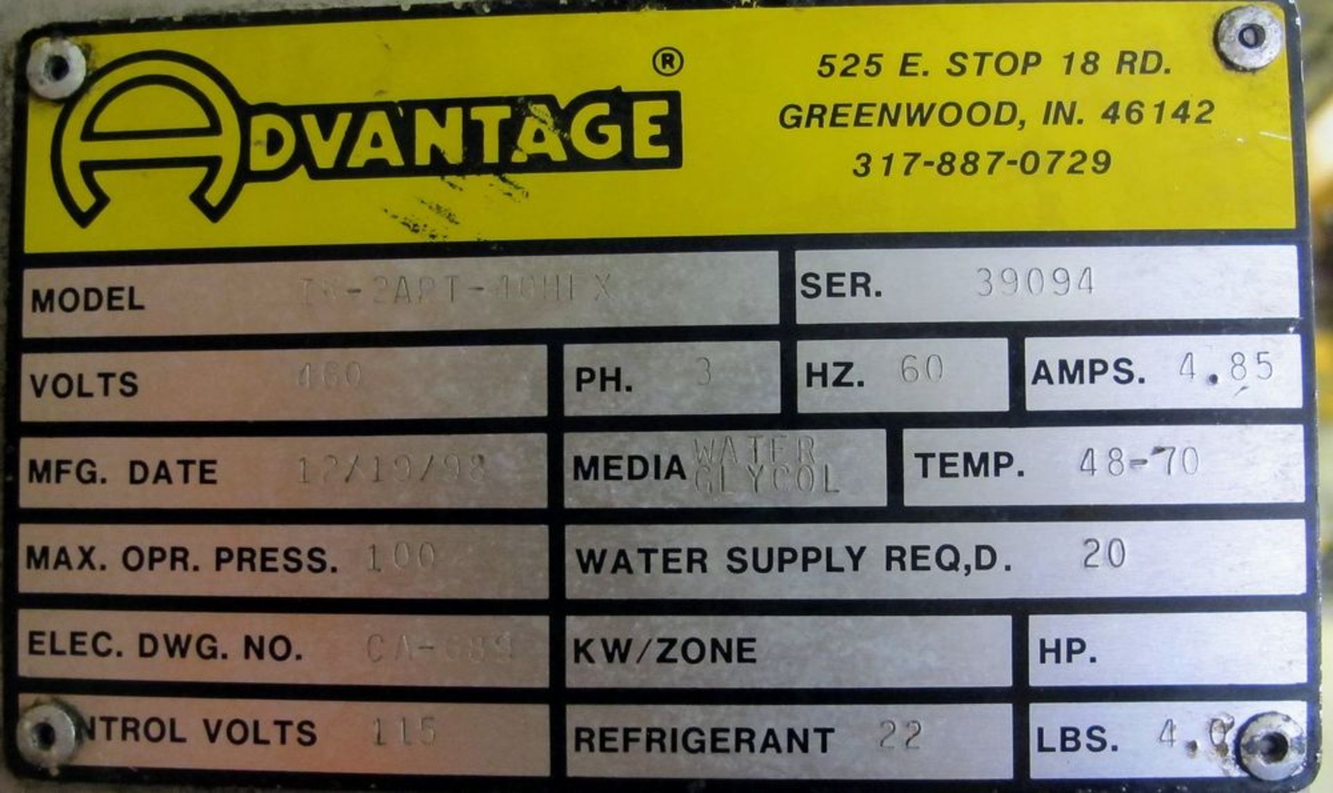 ADVANTAGE IK-2APT-40HFX CHILLER - Image 2 of 2