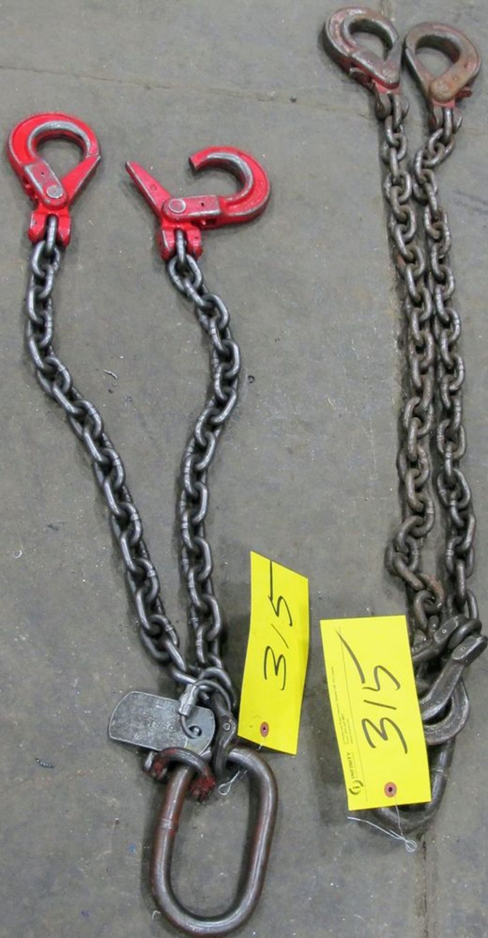 LOT (2) LIFTING CHAINS