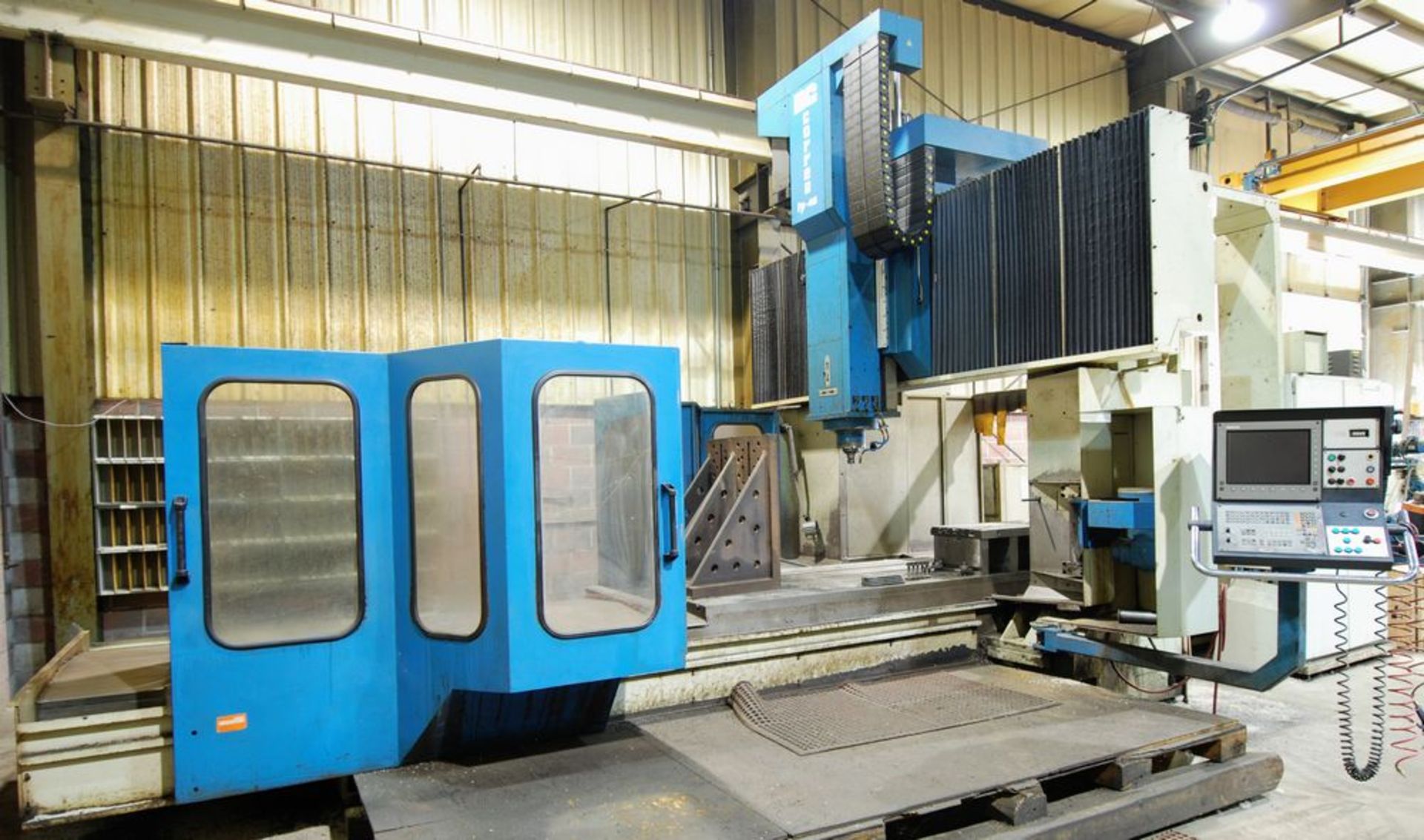 2000 NICOLAS CORREA FP-40/40 CNC Bridge Type Vertical Machining Center, s/n 8951101, 50” x 160” - Image 2 of 15