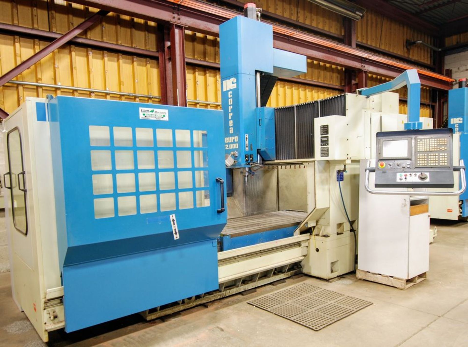 2001 NICOLAS CORREA Euro-2.000 CNC Bridge Type Vertical Machining Center, s/n 900054, 40” x 80” - Image 2 of 12