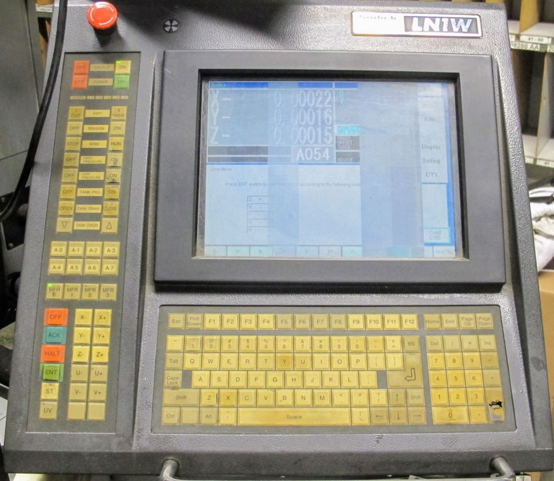 2003 SODICK AQ750L Wire EDM, LN1W Control, s/n 0129, Travels: X-29.5”, Y-19.6”, Z-15.7”, 3,300lb Max - Image 7 of 15