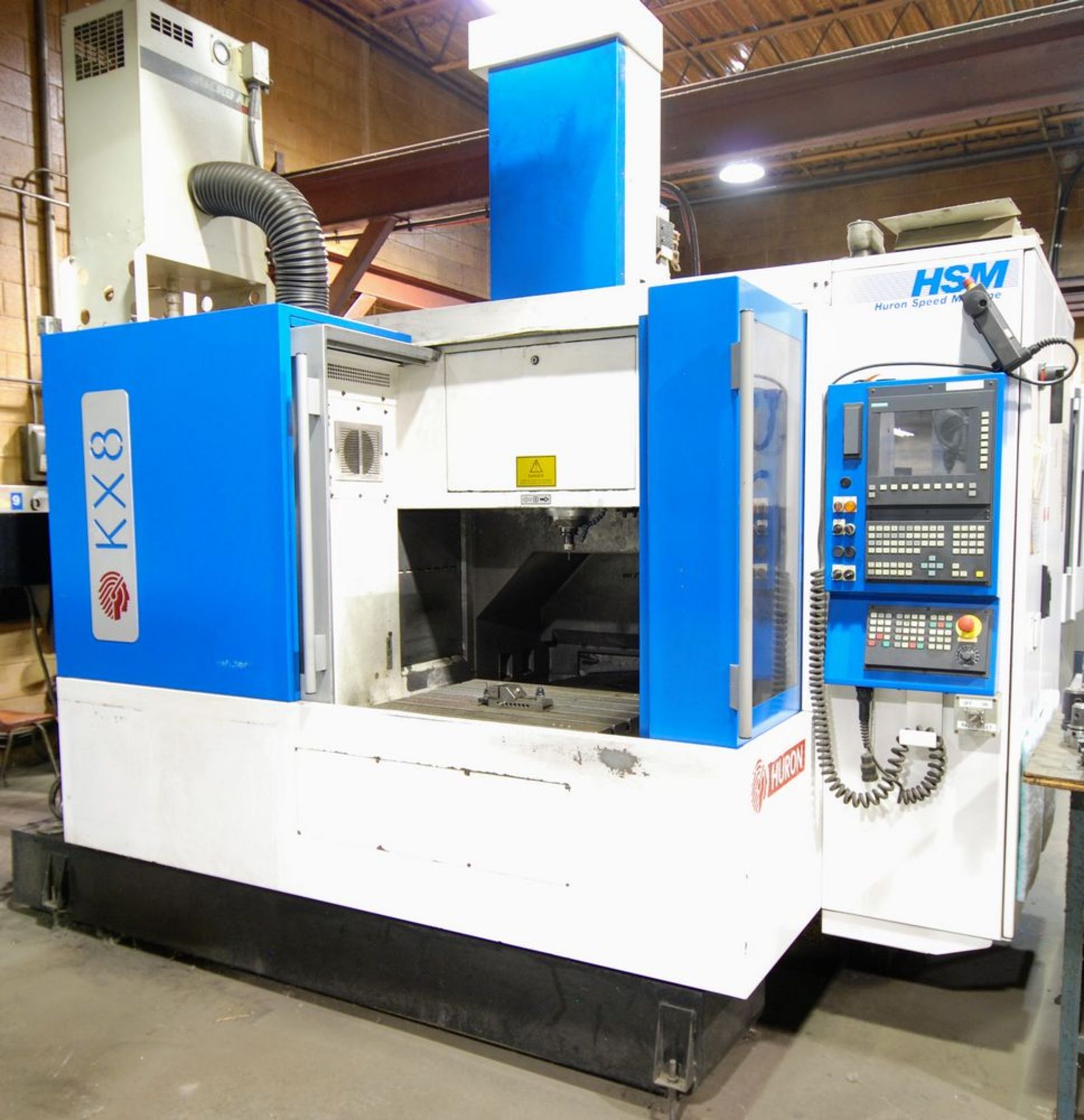 2002 HURON KX8 CNC Vertical Machining Center, s/n B01262, 24” x 32” Table, Siemens CNC Control, - Image 2 of 15