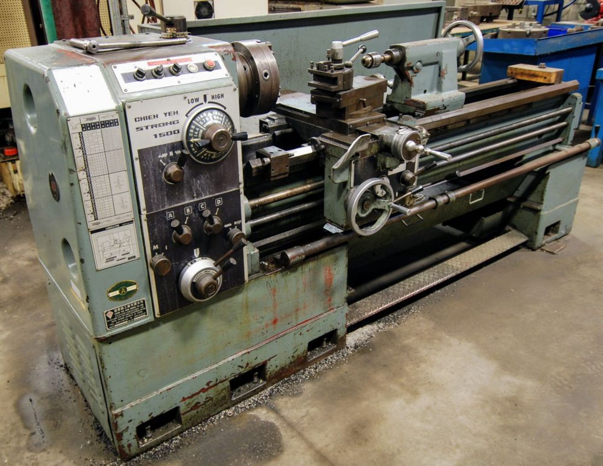 CHIEN YEH STRONG 1500 Engine Lathe, 3-Jaw Chuck, 20” Swing, 74” Bed, Tailstock, Tool Post, 1,800 - Image 4 of 8