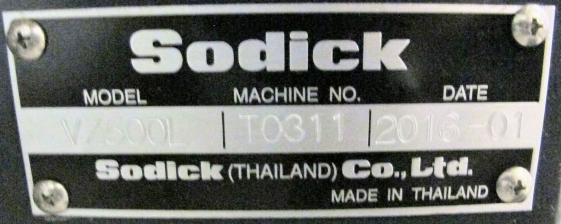 2016 SODICK VZ500L Wire EDM, LN2W Control, s/n T0311, Travels: X-500mm, Y-350mm, Z-250mm - Image 14 of 15