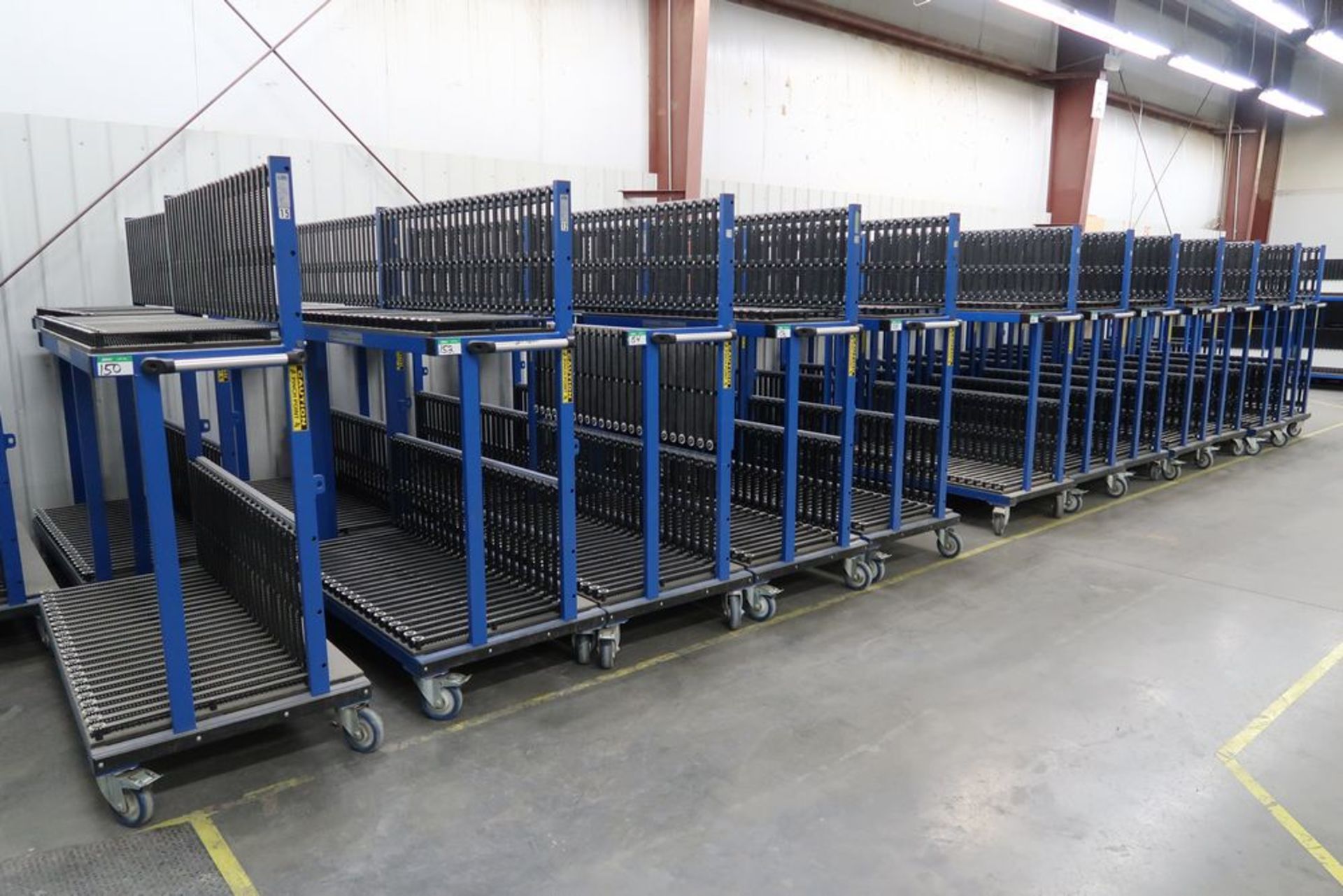 GLANE PAINT DEPT-CART, 800KG CAP., 23 TRAY TOP & BOTTOM