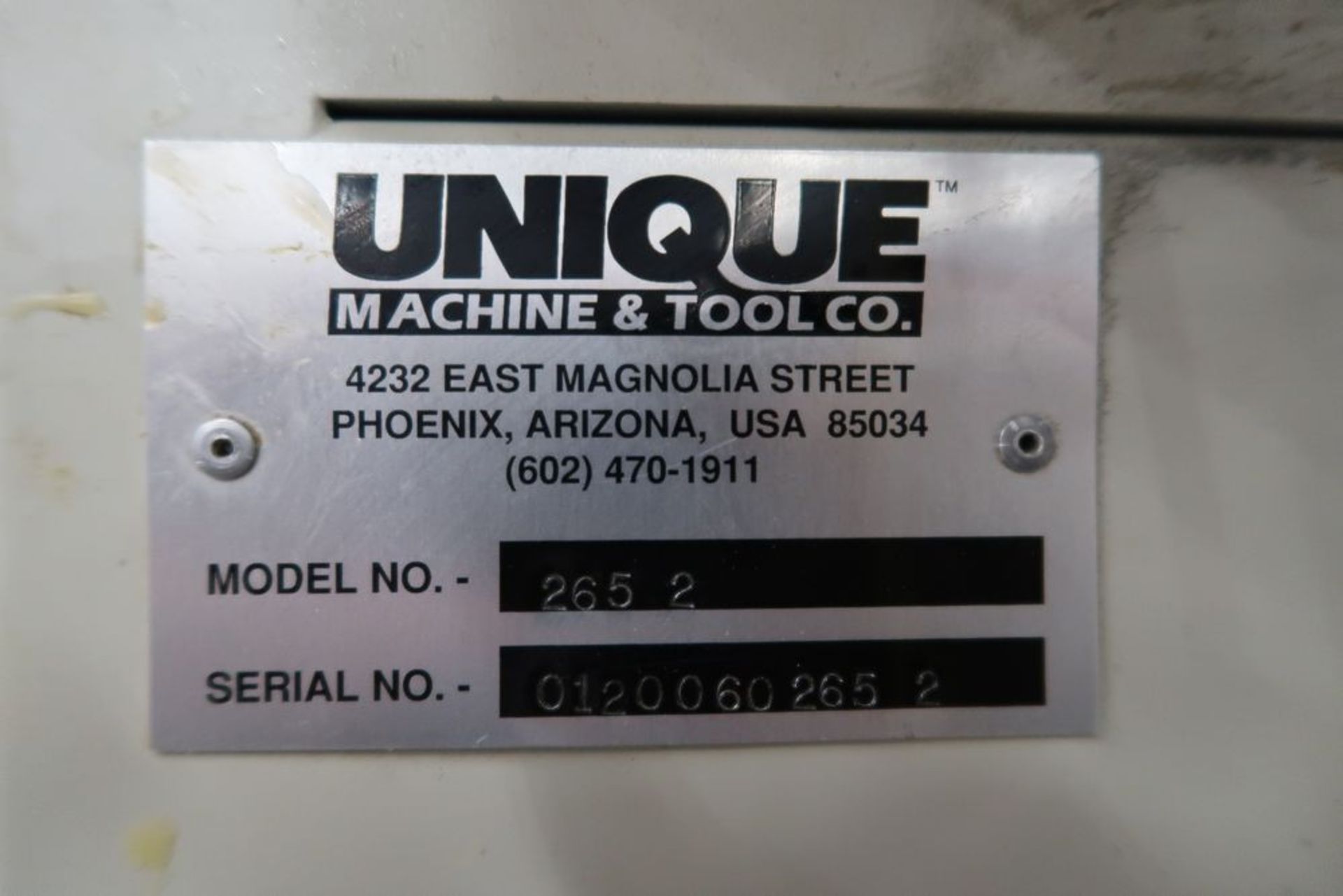 UNIQUE MOD. 2652 SINGLE END COPE MACHINE, 220V/3PH - Image 3 of 3