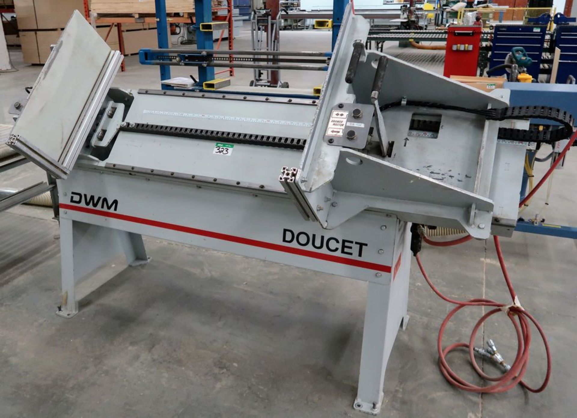 2012 DOUCET DWM 42" DOVETAIL DRAWER CLAMP, 10"H X 24"W X 42"L CAP., PNEUMATIC