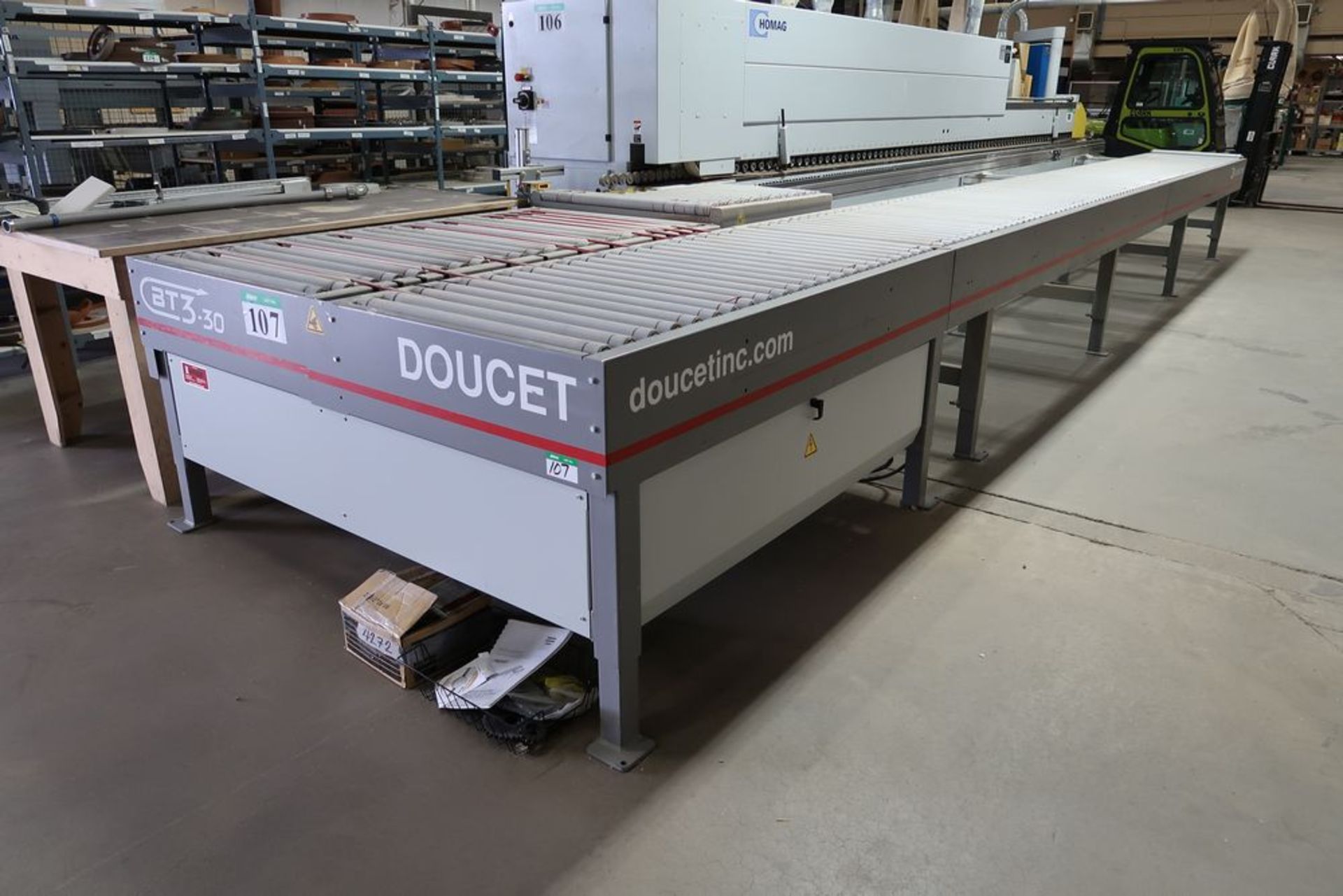 DOUCET BT3-30 RETURN CONVEYOR SYSTEM - MOD. BT3-30-5-29-G