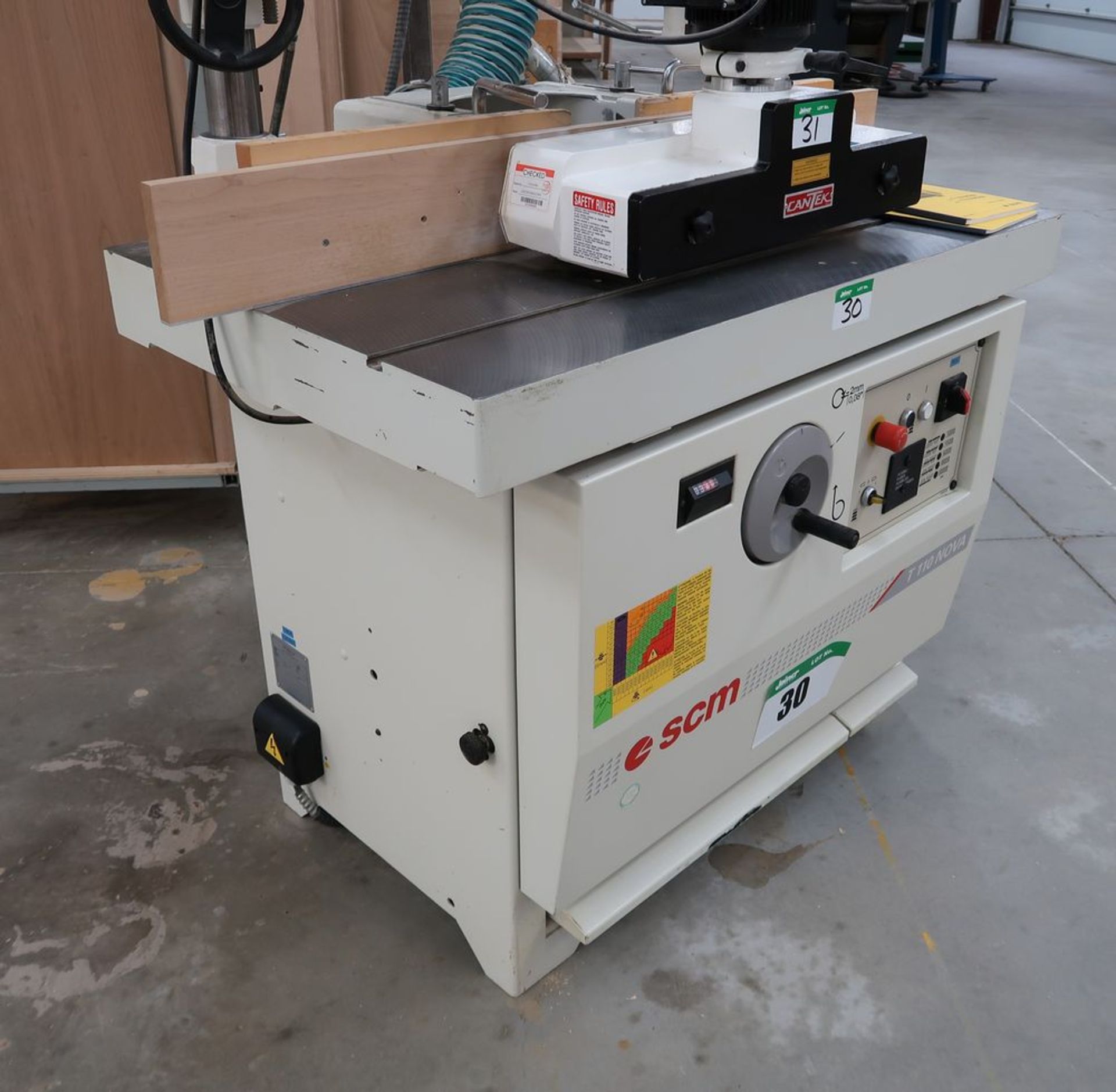 SCM T110 NOVA SPINDLE SHAPER, 220V/3PH (NO FEEDER) - Image 2 of 3