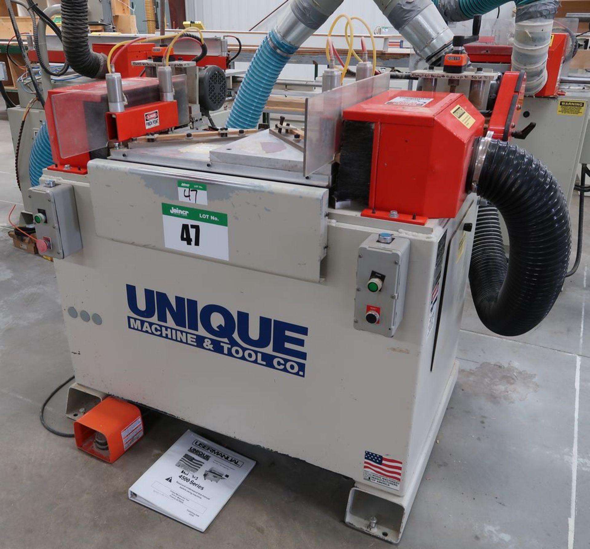 UNIQUE MOD. 313 MITERED DOOR MACHINE S/N 091401144, 5HP/240V/3PH